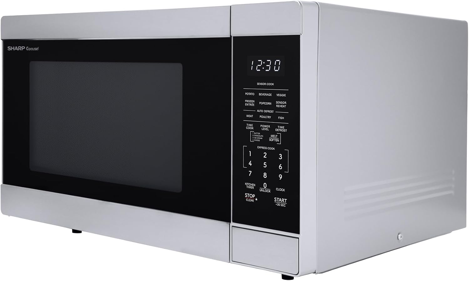 Sharp SMC1662KS 1.6 cu1100W Stainless Steel Countertop Microwave Oven