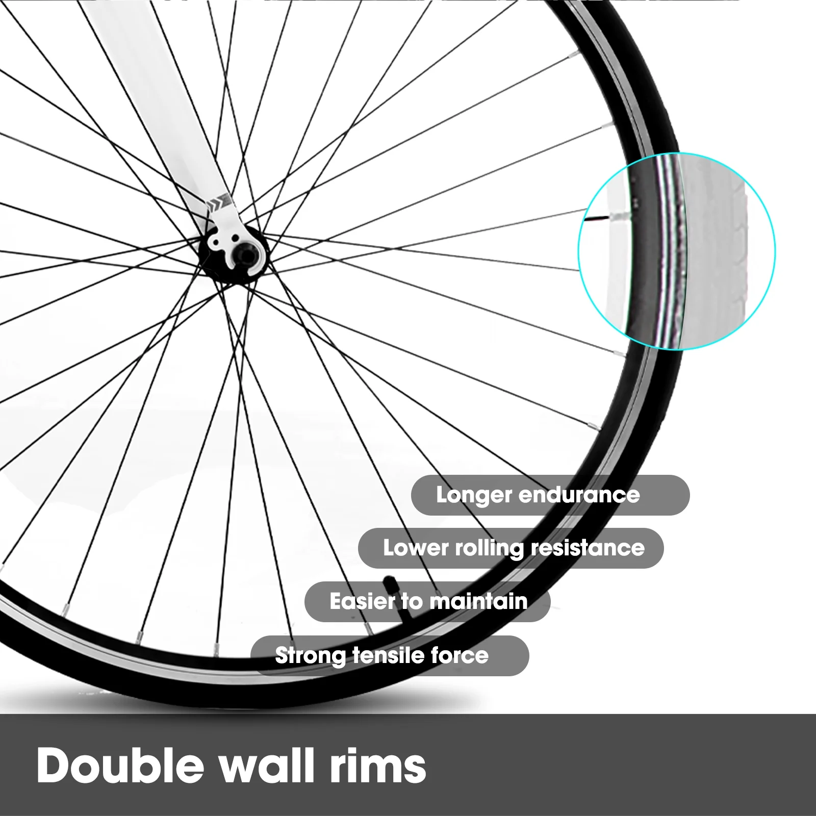 Road Bike, 14 Speeds,Light Weight Aluminum Frame,700C Racing Bike for Men(L/Black) - Image 10