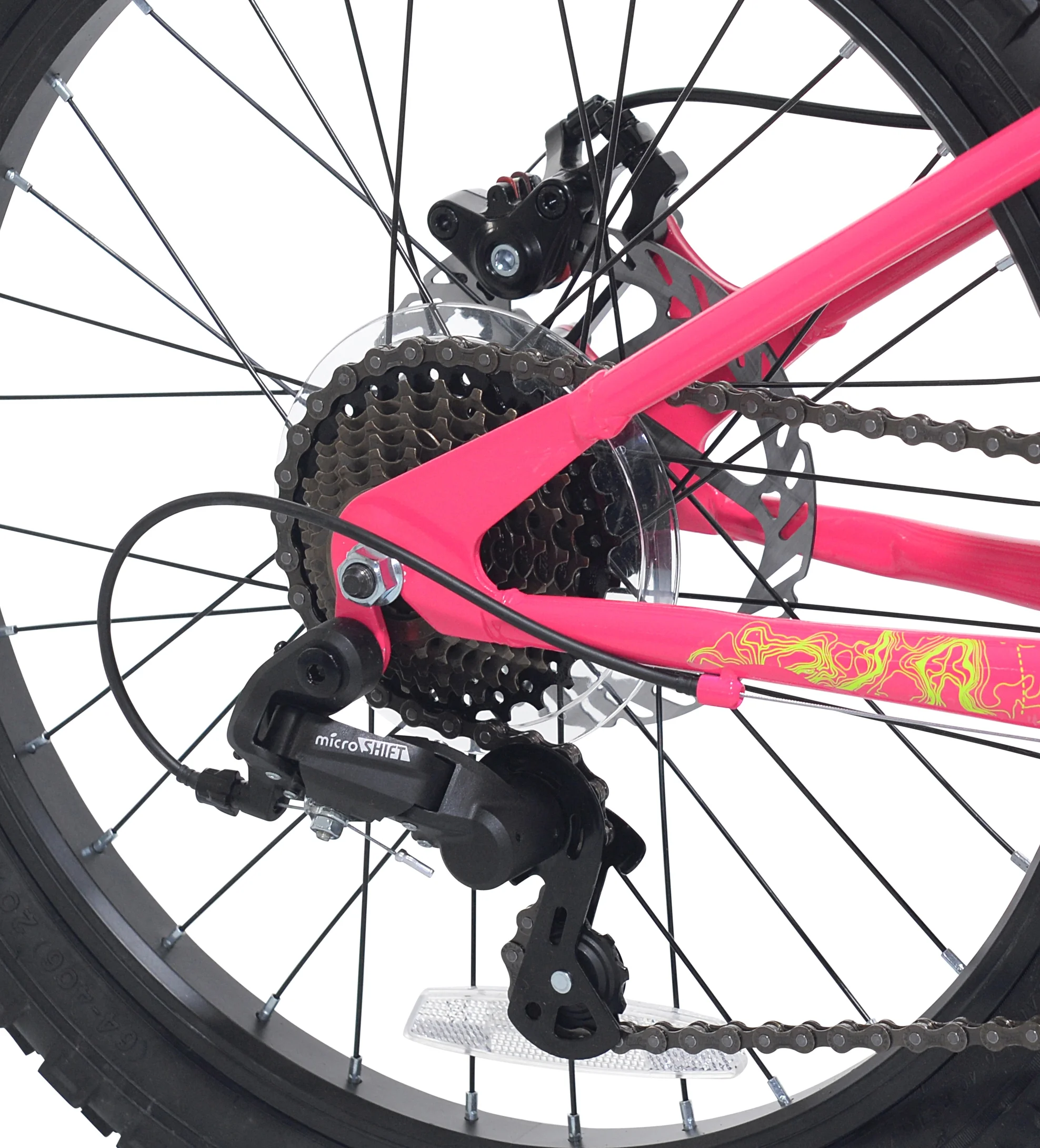 20" Vibe Mountain Bike, 7 Speed, Fits Rider 3'11"-4'4", Pink, Child/Tween/Teen, Unisex - Image 9