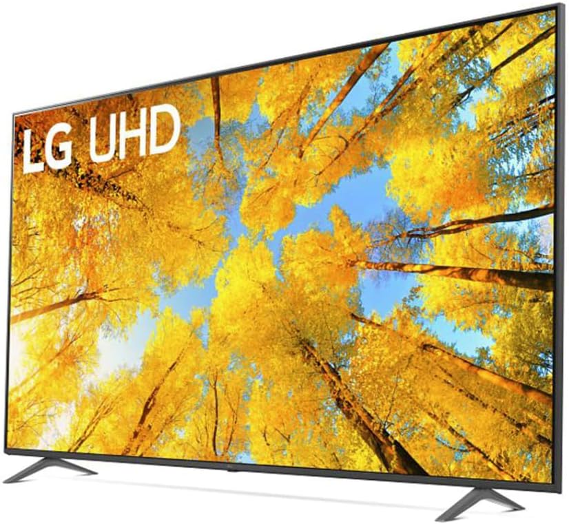 Téléviseur intelligent LG UQ7590 UHD 86 pouces (218 cm), référence 86UQ7590PUD, 2022 – 4K avec intelligence artificielle, Alexa intégrée, gris