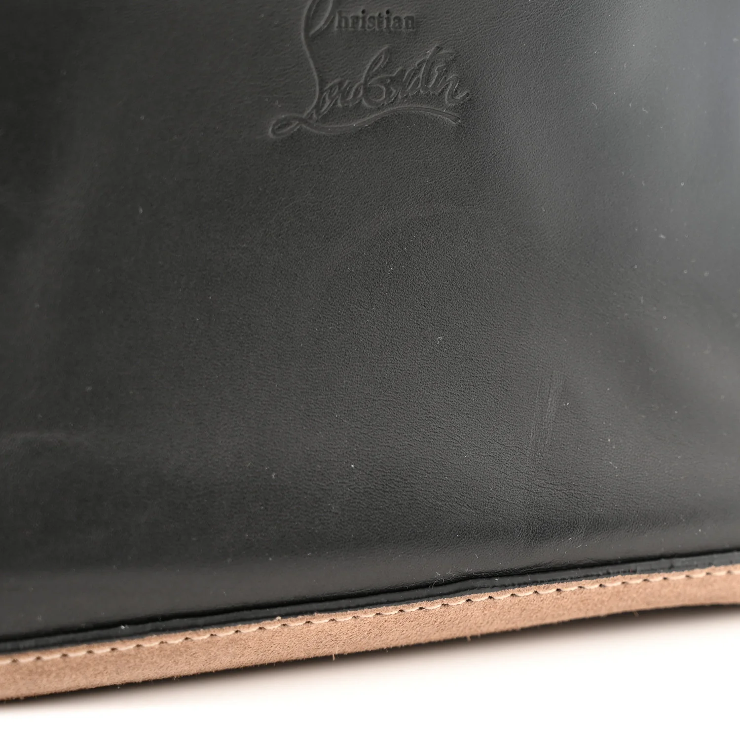 Suede Calfskin Aliosha Messenger Cappuccino Black