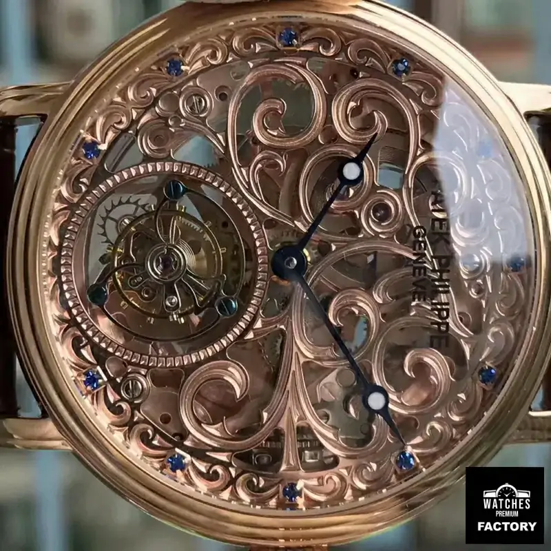Patek Philippe Tourbillon Rose Gold Skeleton Dial