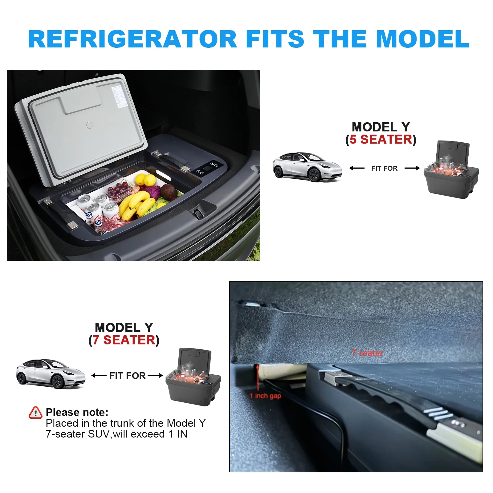 Portable Car Refrigerator for Tesla Model Y, 35qt(33L) Car Freezer(35Qt) - Image 5