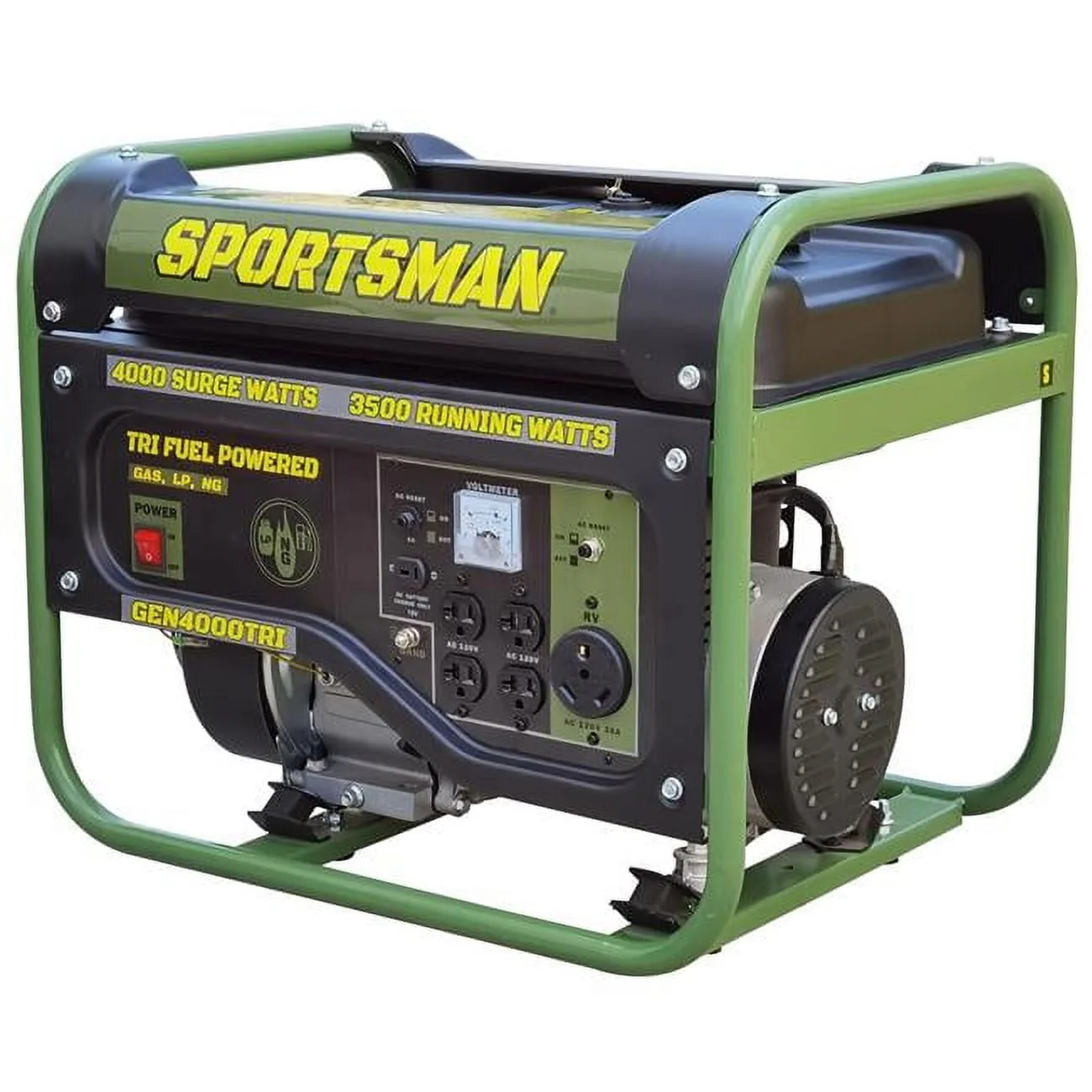 4000 Surge Watts Portable Tri Fuel Generator