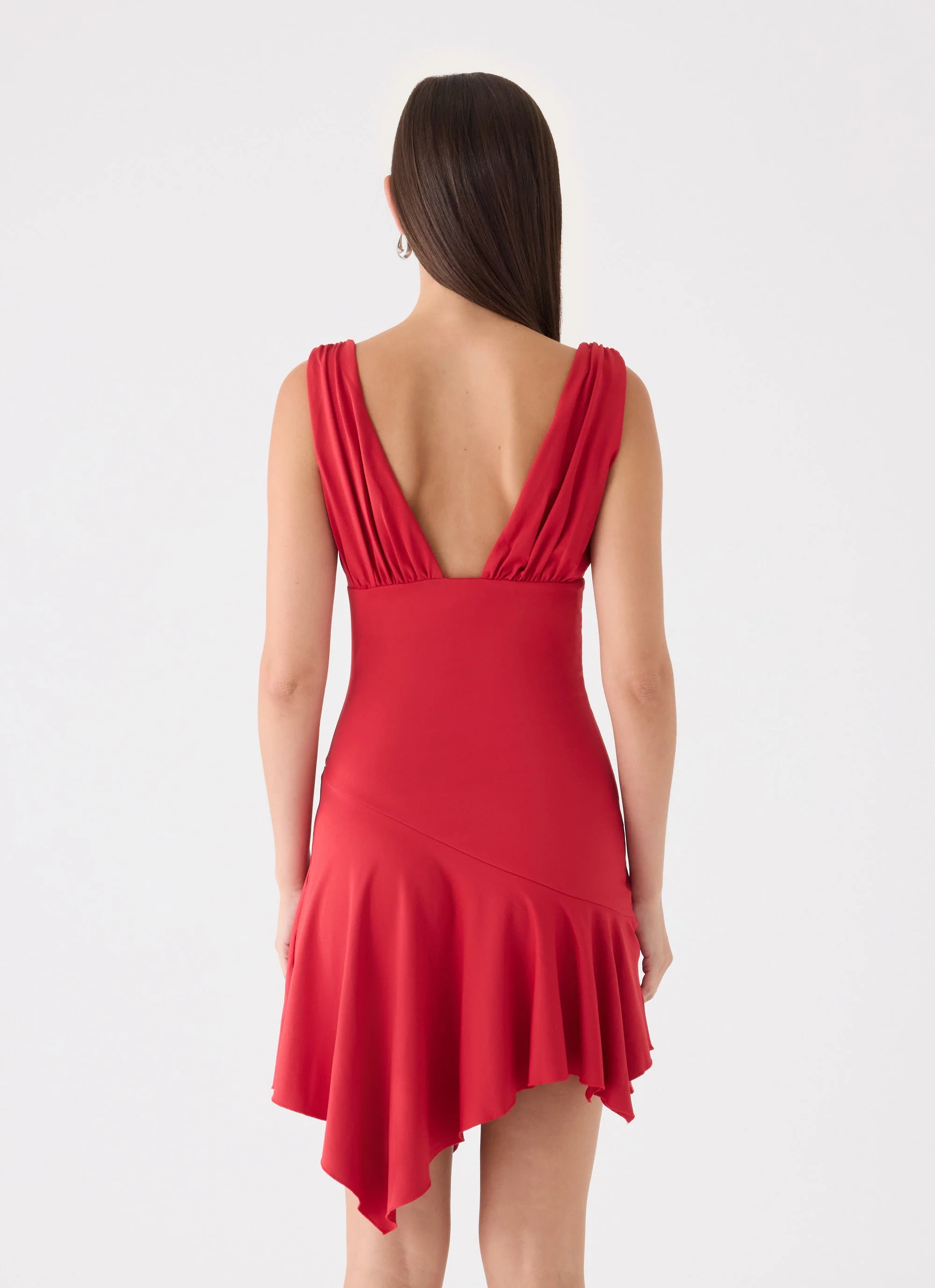 Megyn Mini Dress - Chilli Red