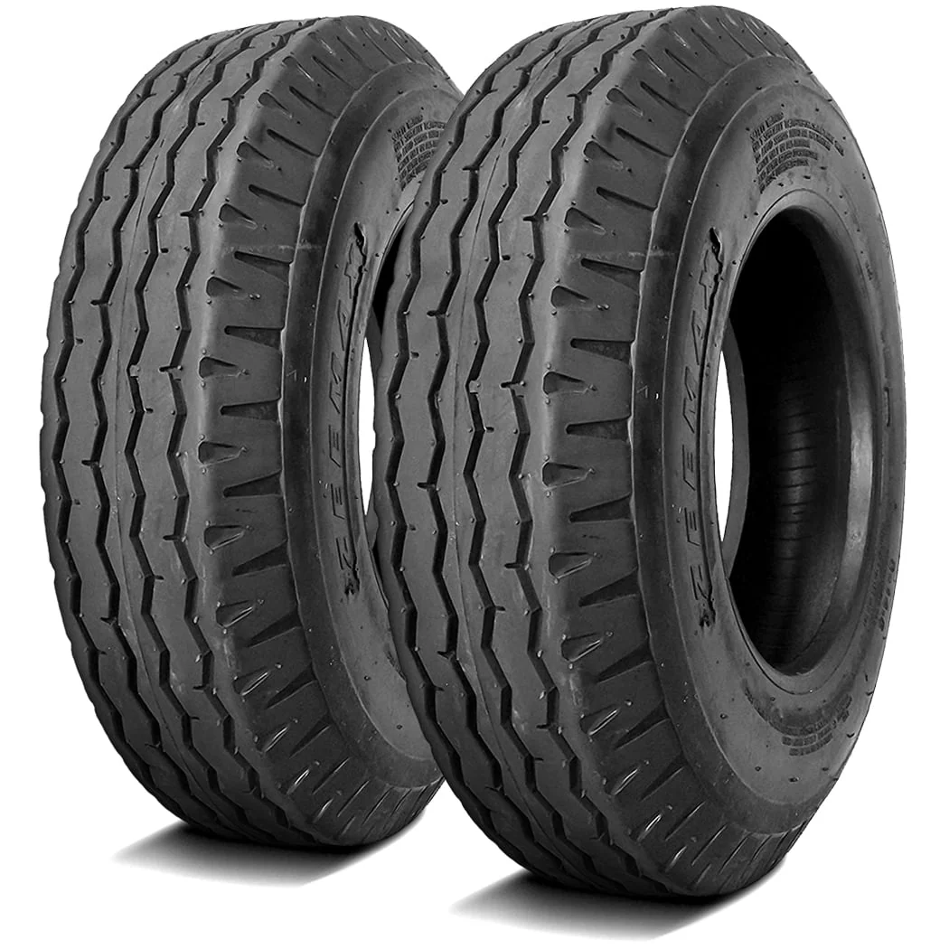 Pair of 2 (TWO) New Zeemax Highway ST 8 - 14.5 Load G (14 Ply) Heavy Duty Trailer Tires