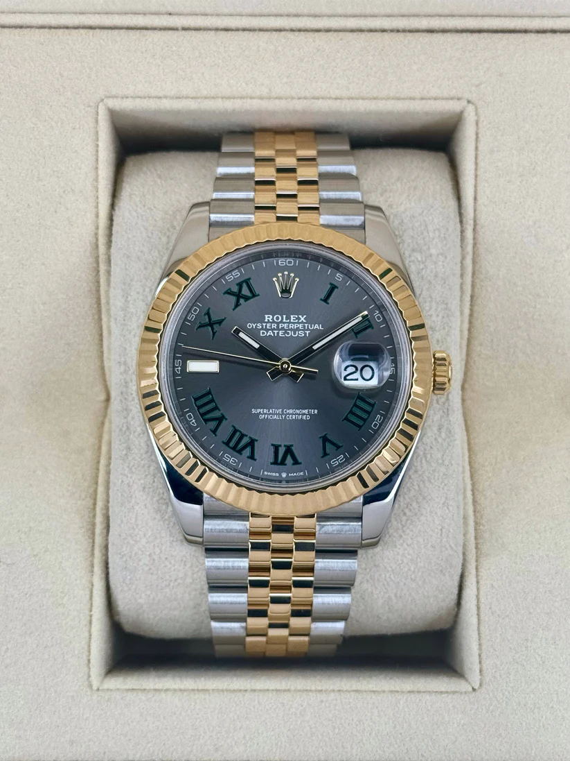 [Super Clone]RLX  Datejust 41mm Two-Tone Yellow Gold Fluted Bezel 