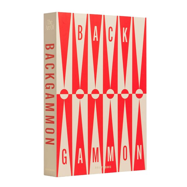 Klassisk backgammon Art of Backgammon rød/cream