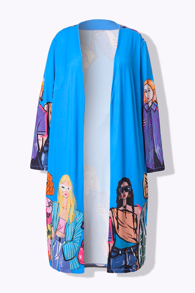 Jersey women pattern kimono