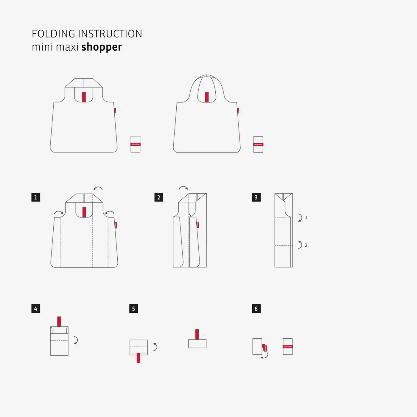 mini maxi shopper black