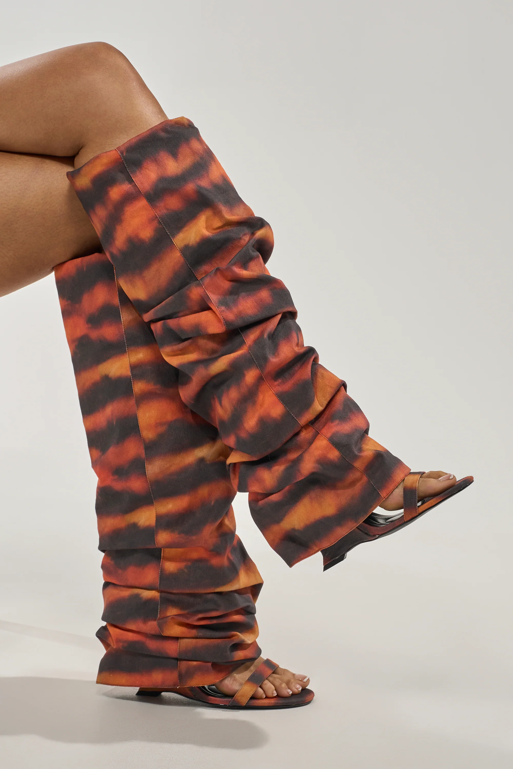 AZALEA WANG RADLEY TIGER PRINT SLOUCHY WEDGE BOOT - Akira Store