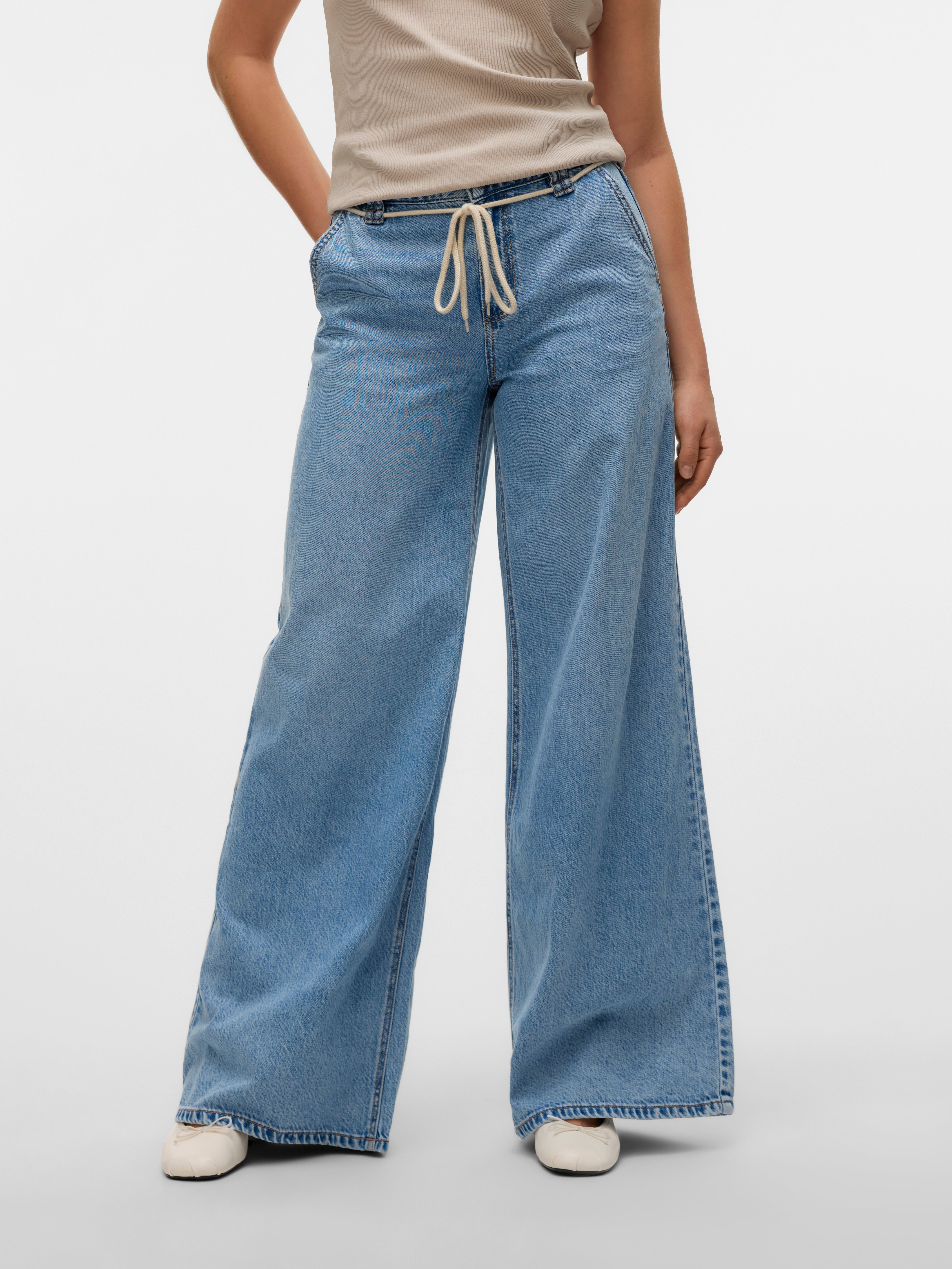 VERO MODA® VMANNET Mid waist Wide Leg Fit Jeans