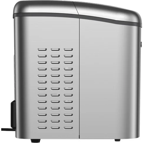 Portable Countertop Electric Maker Machine 26 lbs in 24 Hours, 9 Bullet Shaped Cubes Ready in 9 Minutes, 2 Ice Sizes, Perfect for Parties Home Bar, 2 1 L, Retro Red(Red) Image 10
