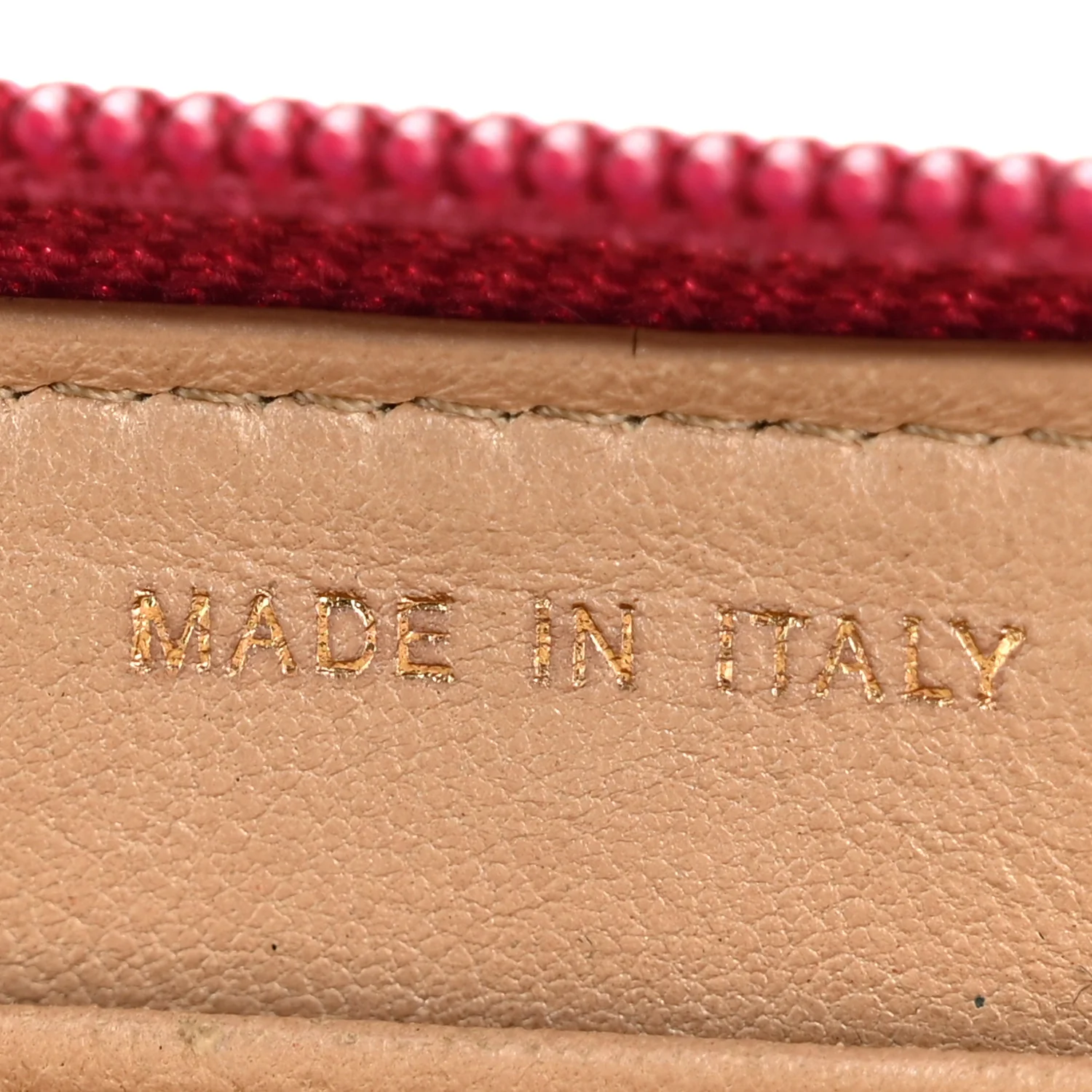Lambskin Camellia Embossed Large Gusset Zip Around Wallet Fuchsia