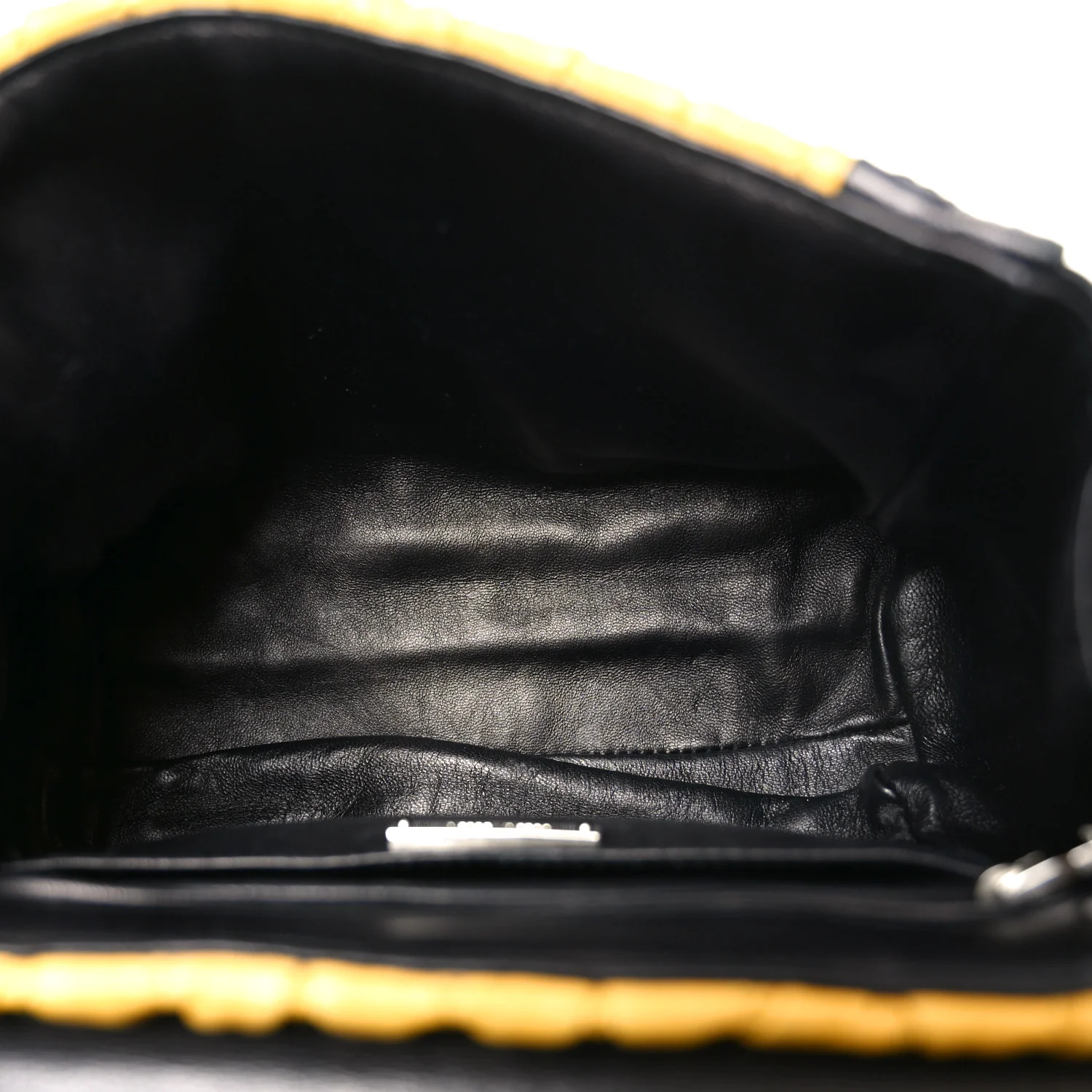 Nappa Matelasse Top Handle Bag Black Soleil