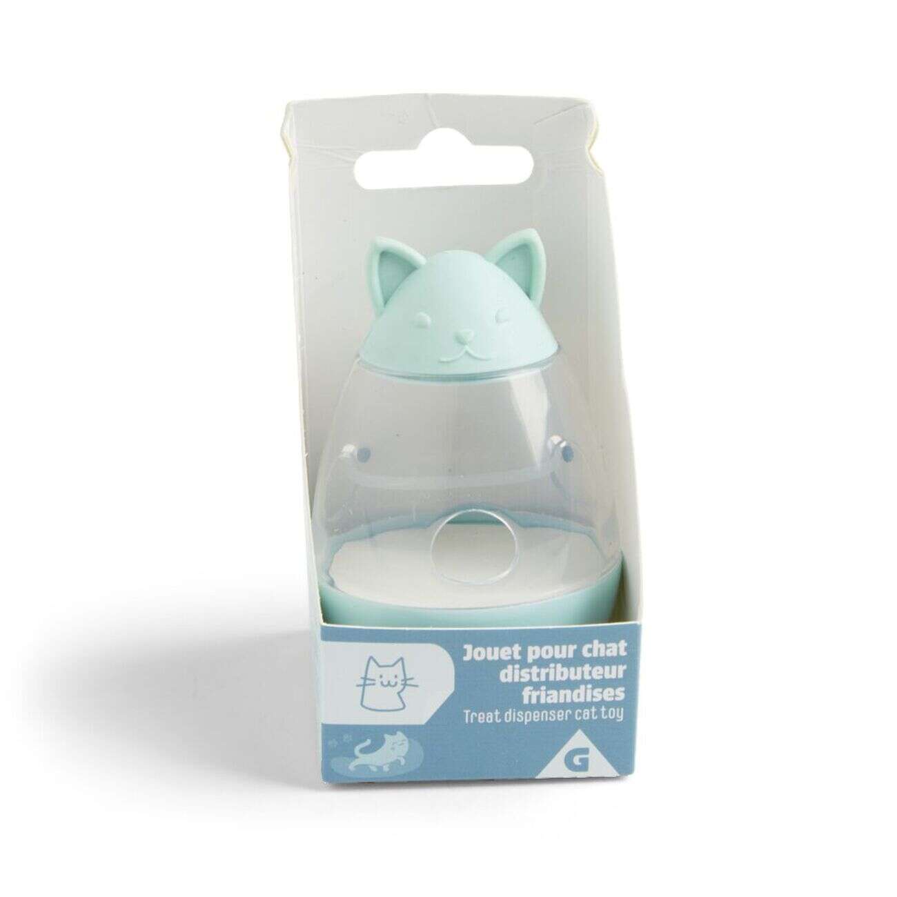 Jouet pour chat distributeur de friandises Ø5,5xH.8,5cm