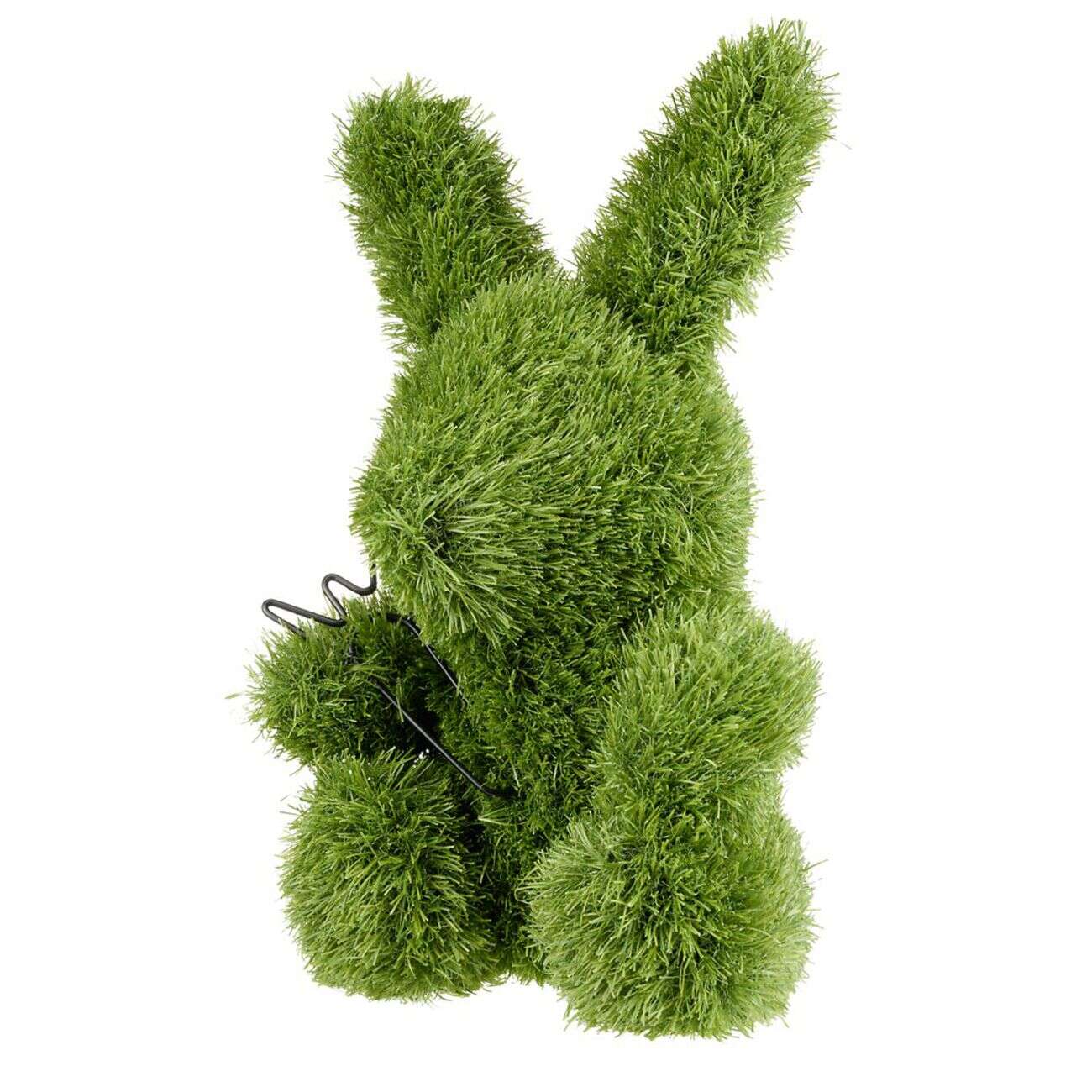 Décoration de jardin à poser gazon vert forme lapin 28x25xH35cm