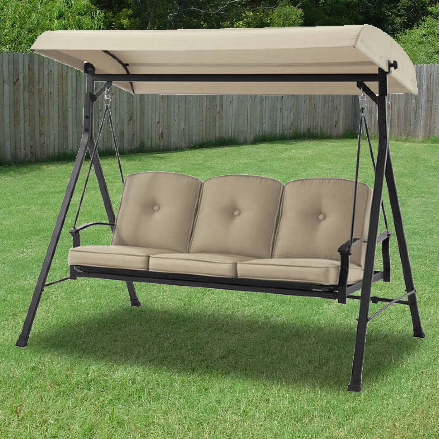 Garden Winds Replacement Canopy Top Cover for Belden Park Swing