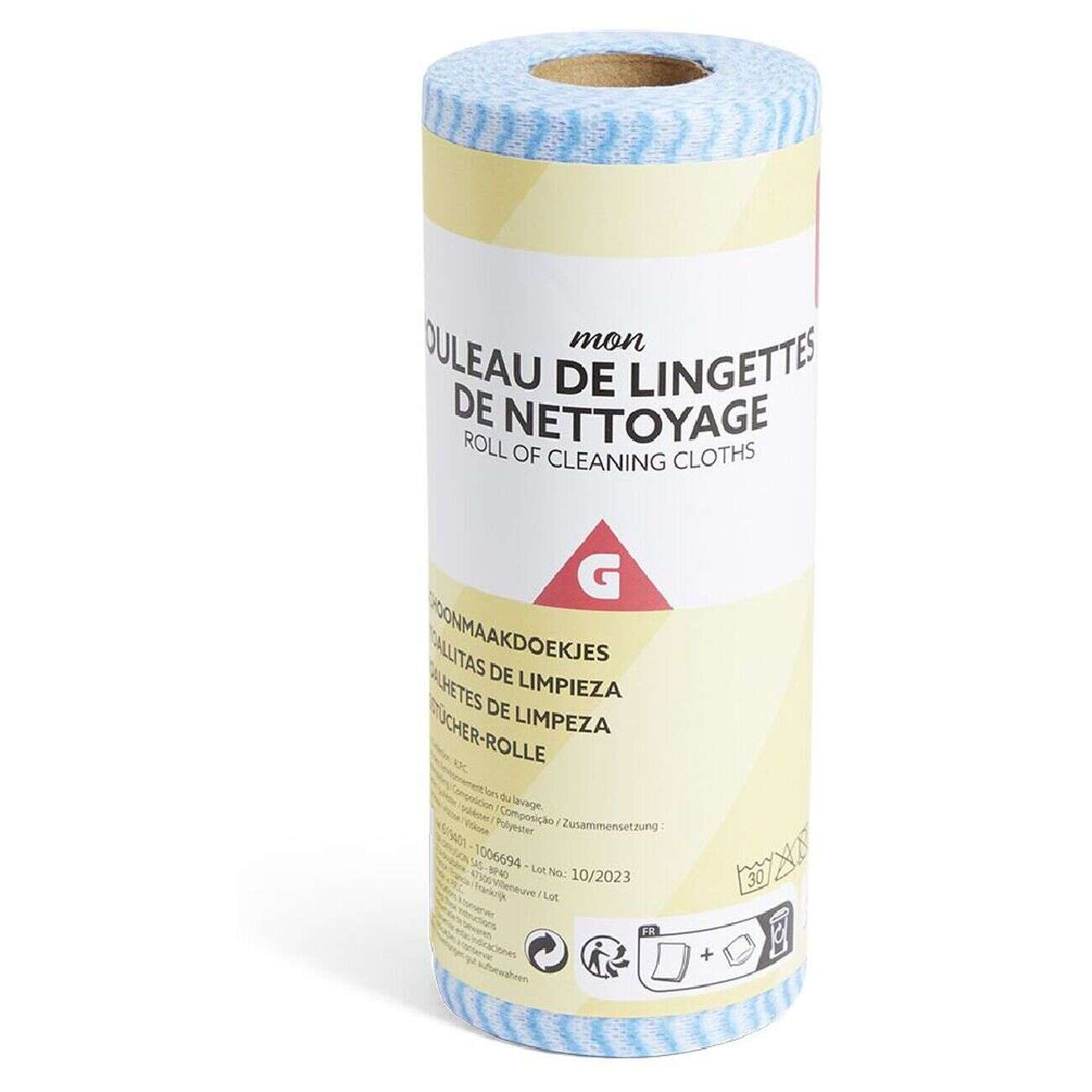 Rouleau de lingettes de nettoyage - 50 feuilles
