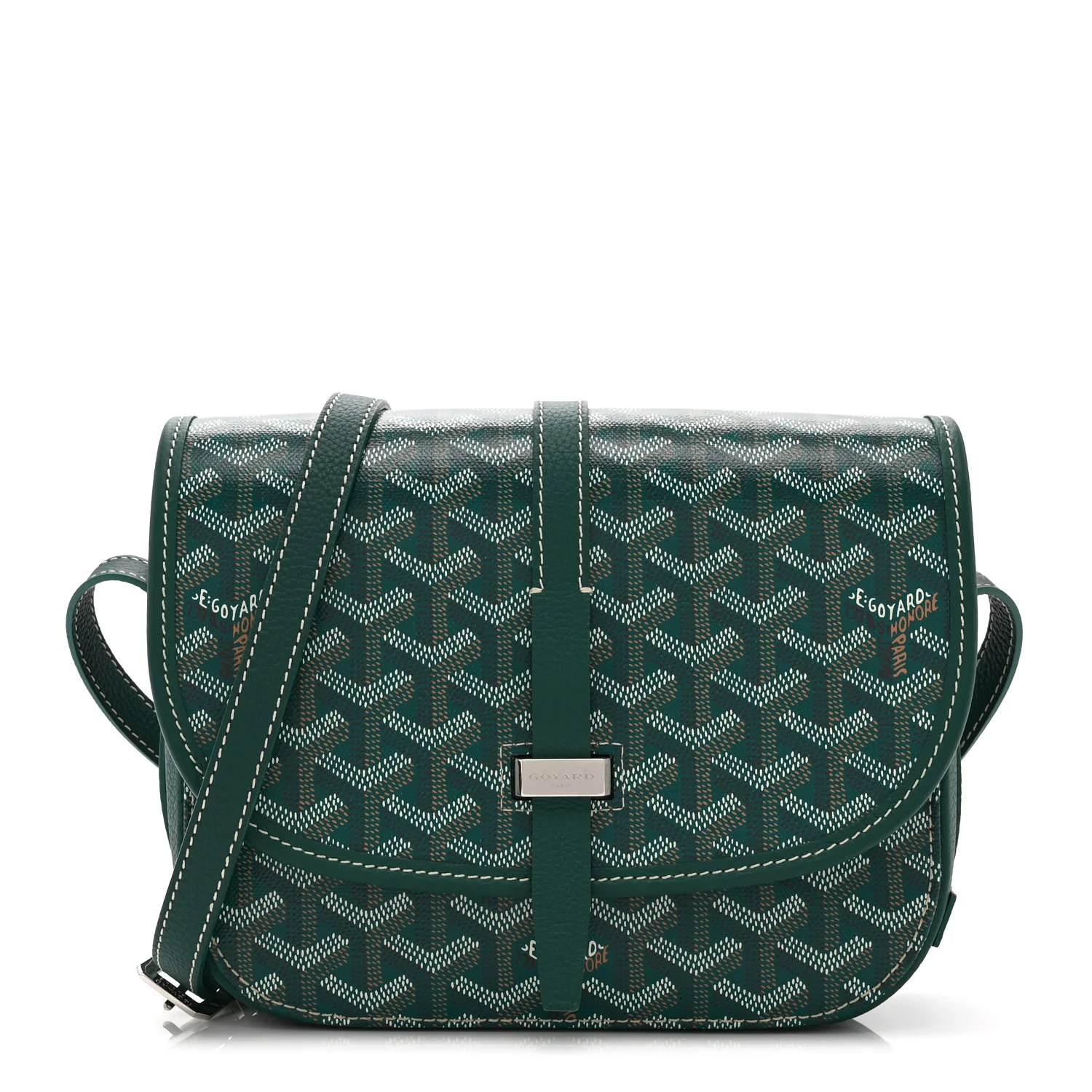 Goyardine Belvedere II PM Messenger Bag Green
