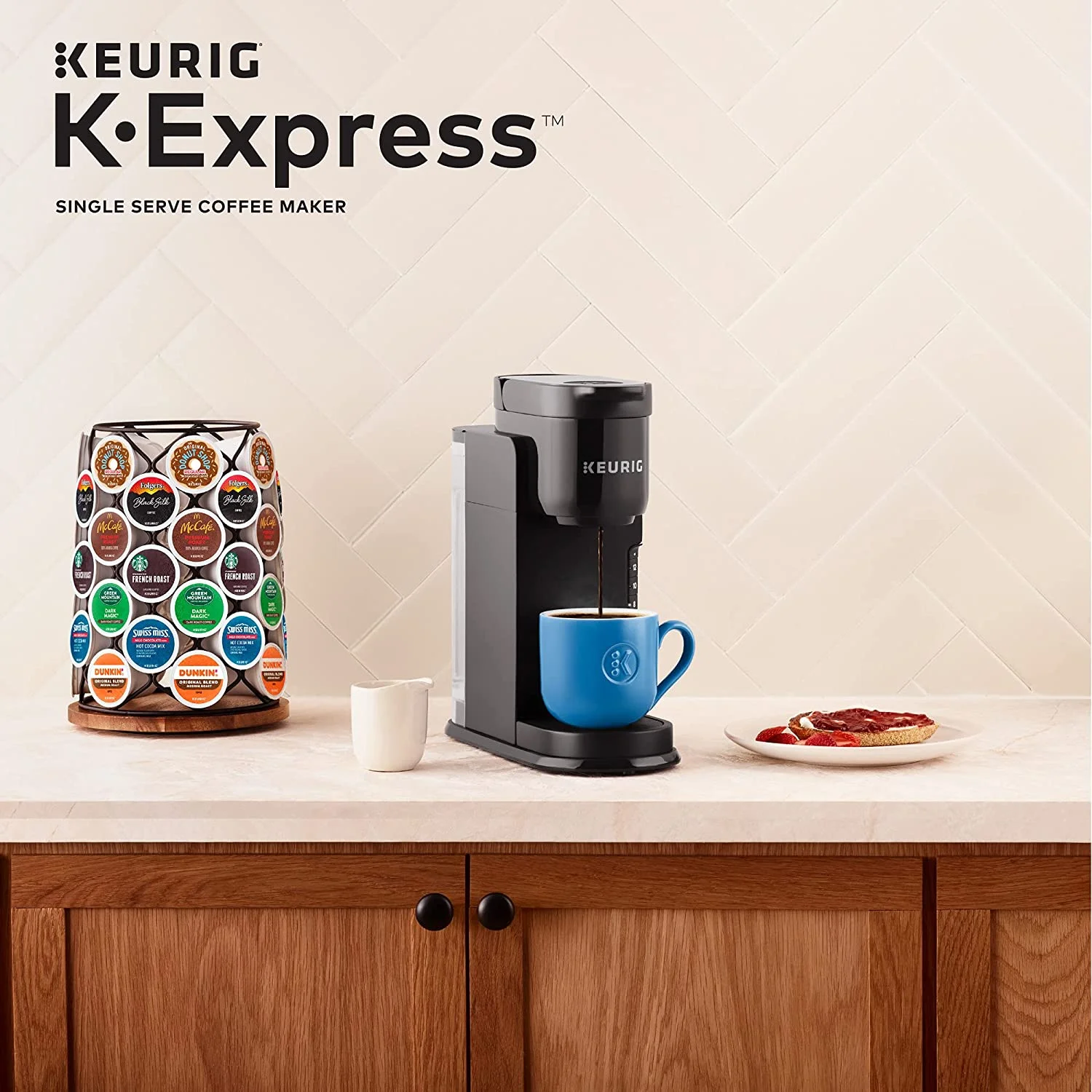 K-Express Coffee Maker, Single Serve K-Cup Pod Coffee Brewer, Black(Single) - Image 10