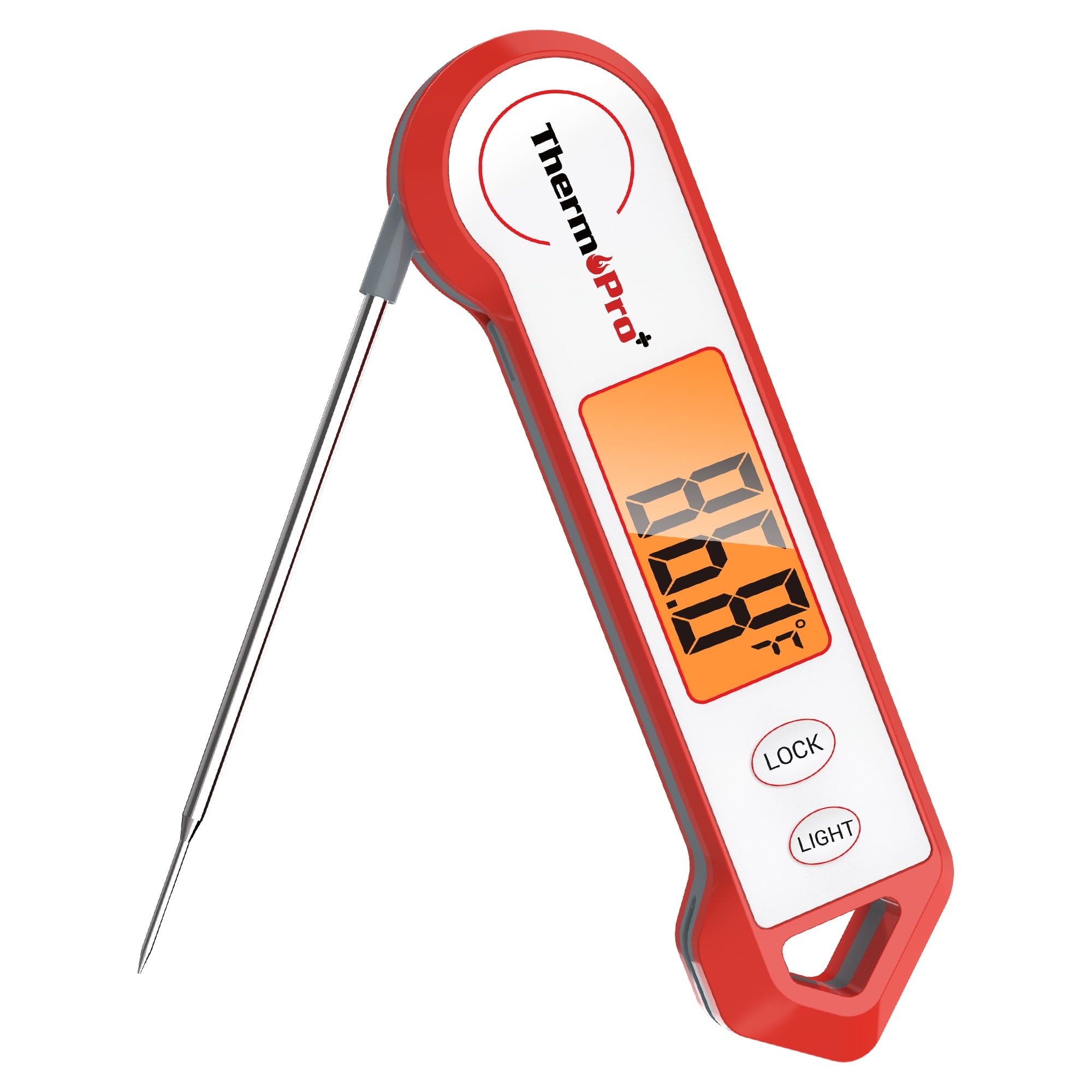TP19HW Waterproof Digital Meat Thermometer. Food Candy Cooking Grill Kitchen Thermometer with Magnet and LED Display for Oil Deep Fry Smoker BBQ Thermometer