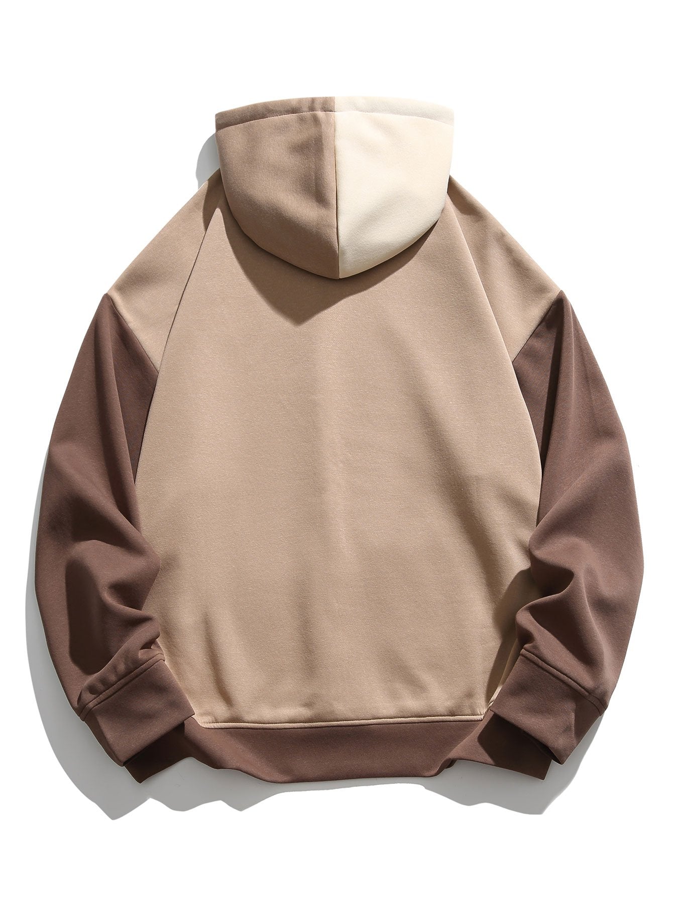 Sweat à capuche oversize à blocs de couleur