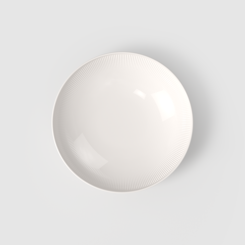 Afina Soup bowl - White, 9.9'', Premium Porcelain