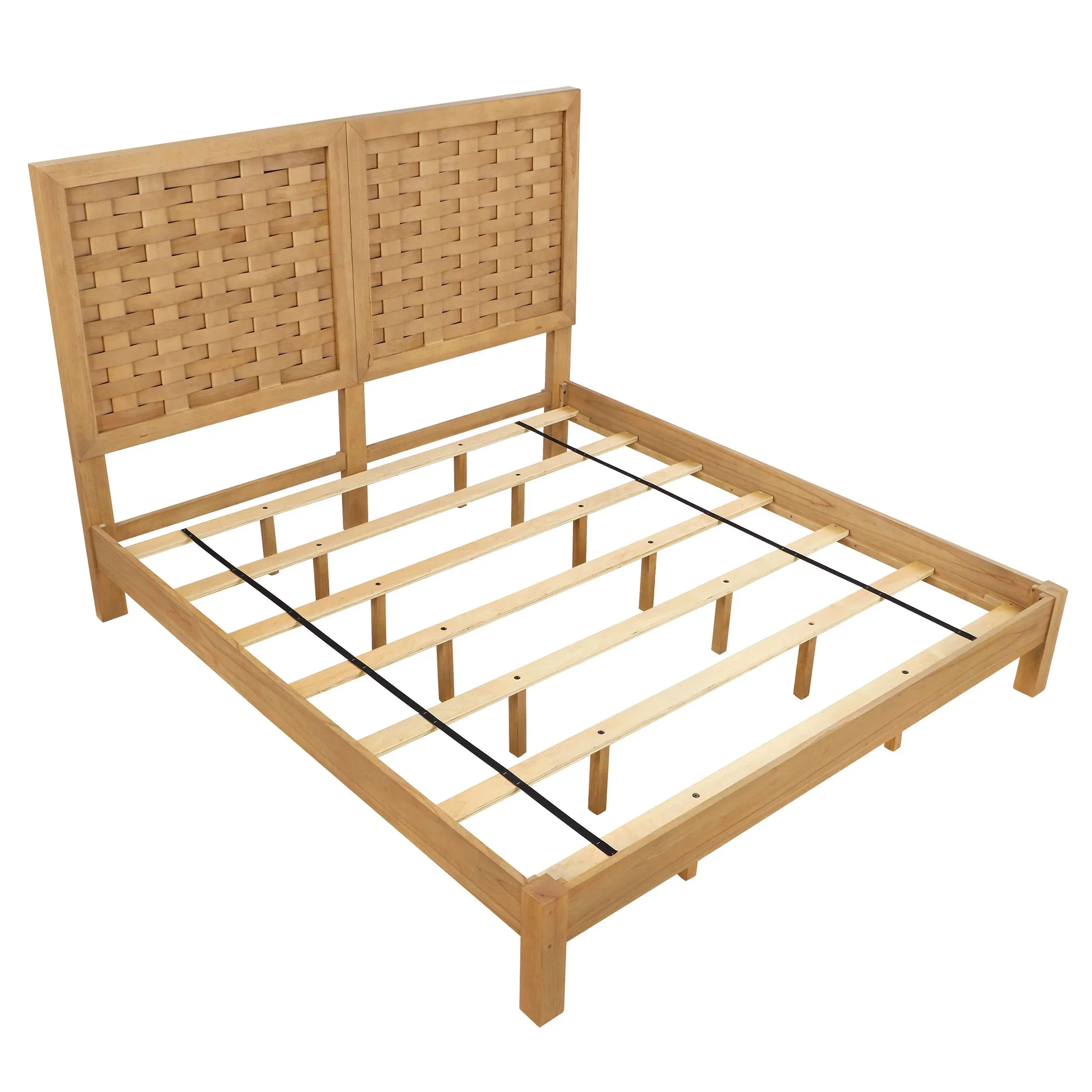 Better Homes & Gardens Bristol Queen Woven Bed, Natural Oak finish, by Dave & Jenny Marrs