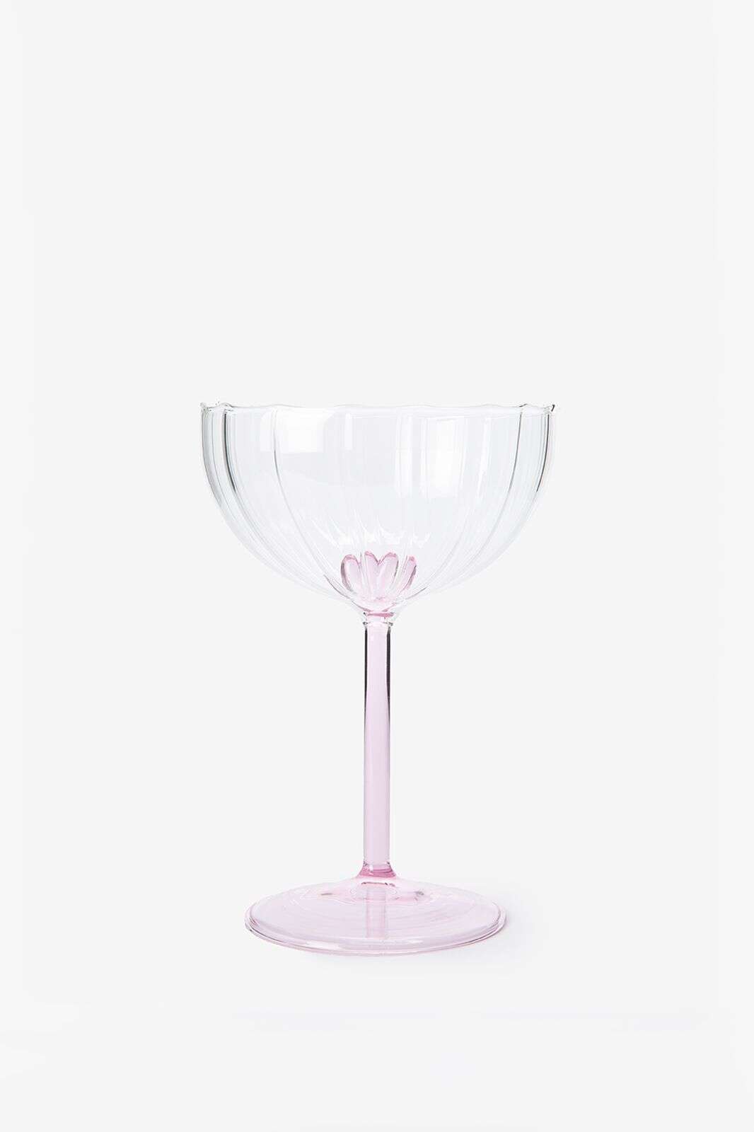 Champagneglazen met roze hartje aan de binnenkant