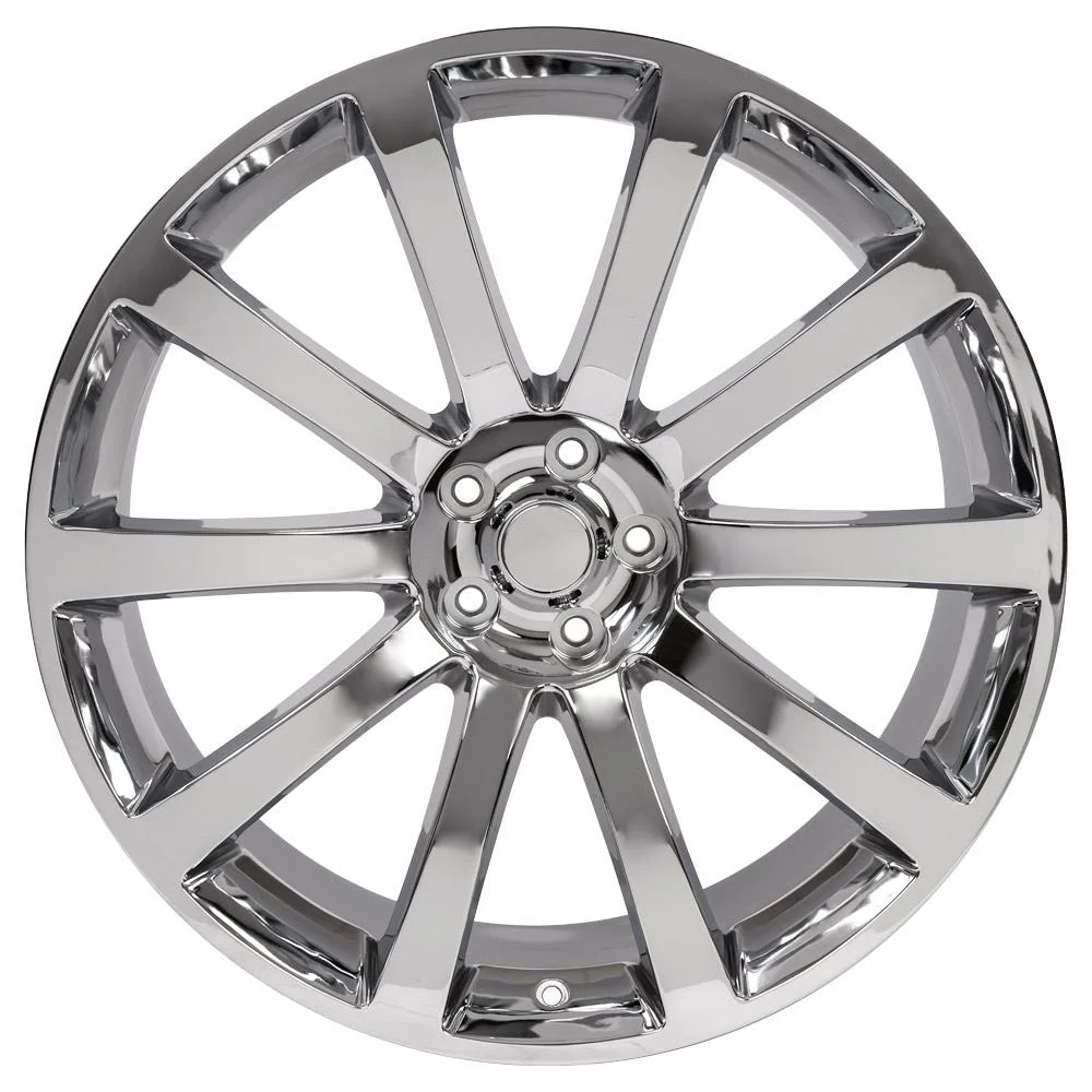 20x9 Wheel Fits Dodge, Chrysler 300 SRT Style Chrome Rim, Hollander 2253 Fits select: 2005-2006 CHRYSLER 300C, 2006-2022 DODGE CHARGER - Image 2