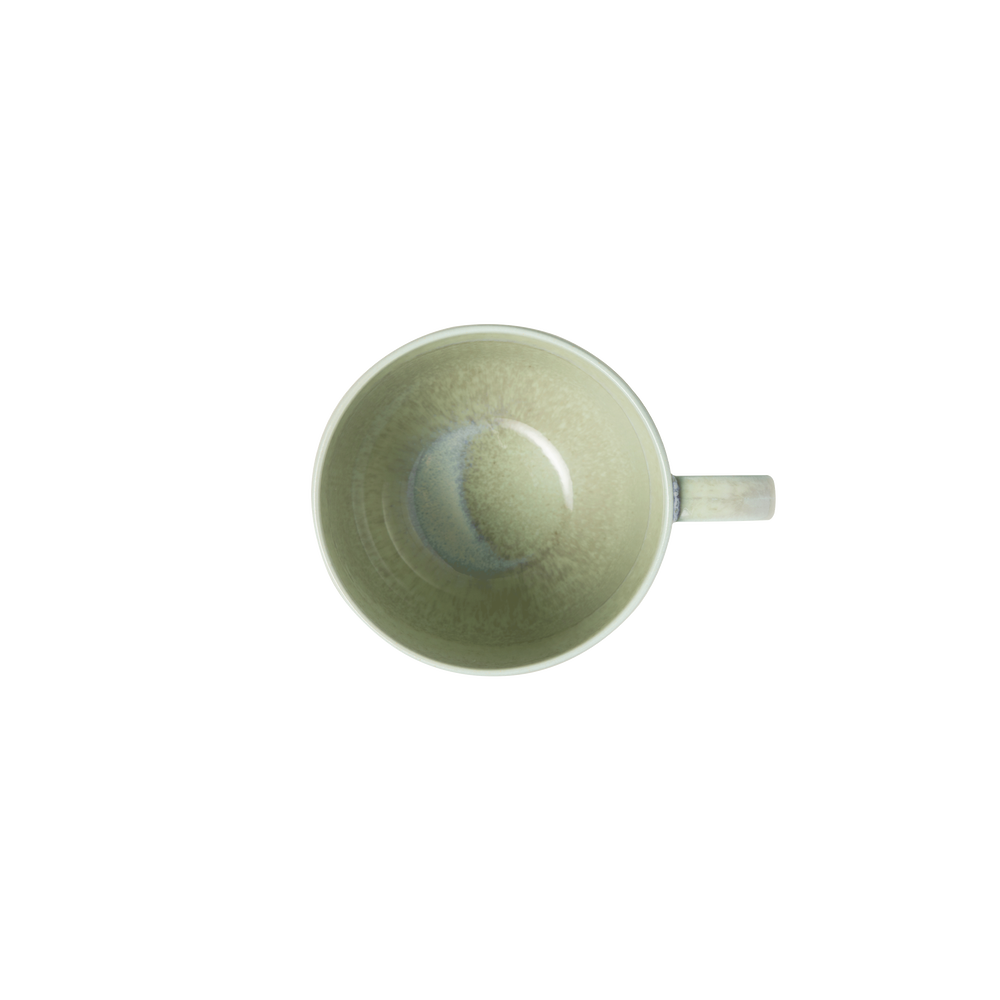Perlemor Coffee cup - Green, 6.5 oz, Premium Porcelain