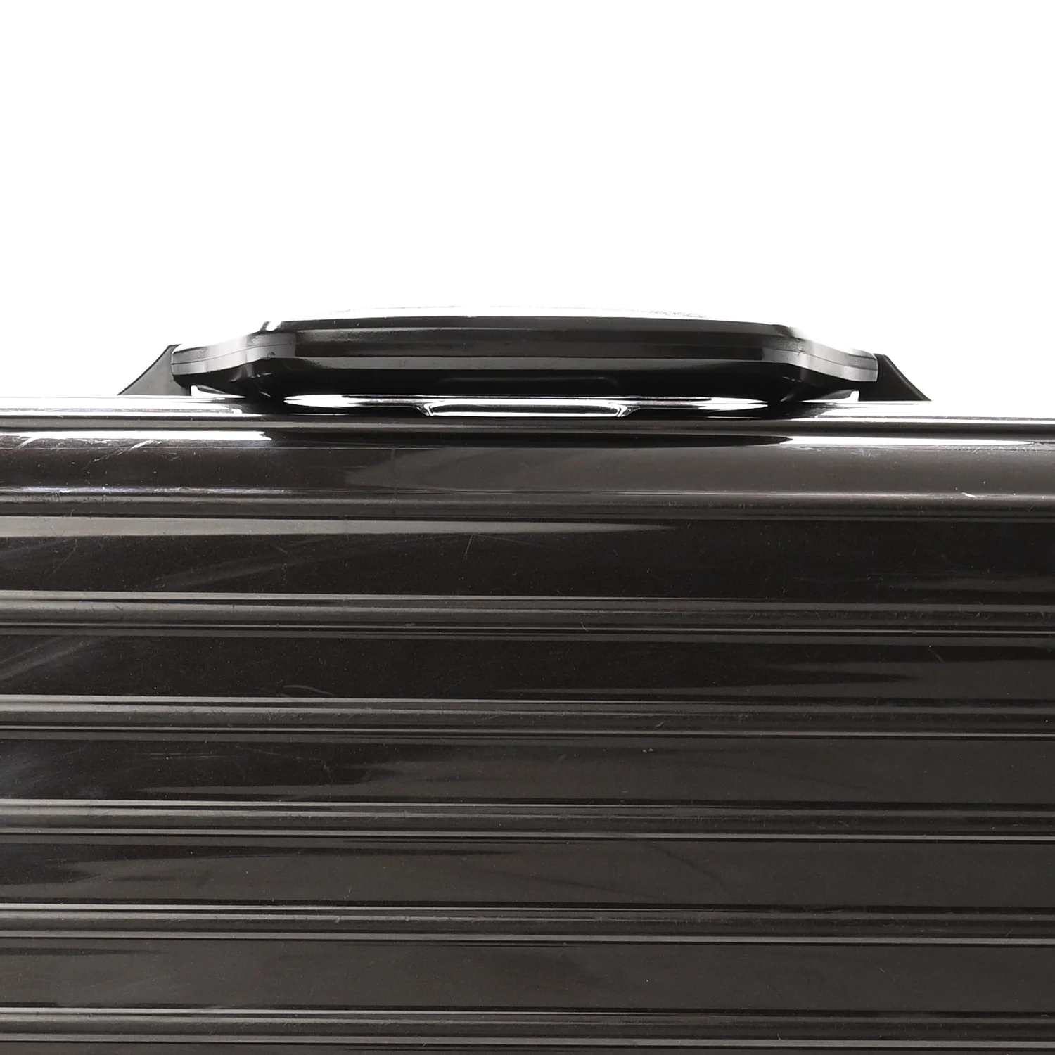 Gloss Polycarbonate Suitcase Compact Brown