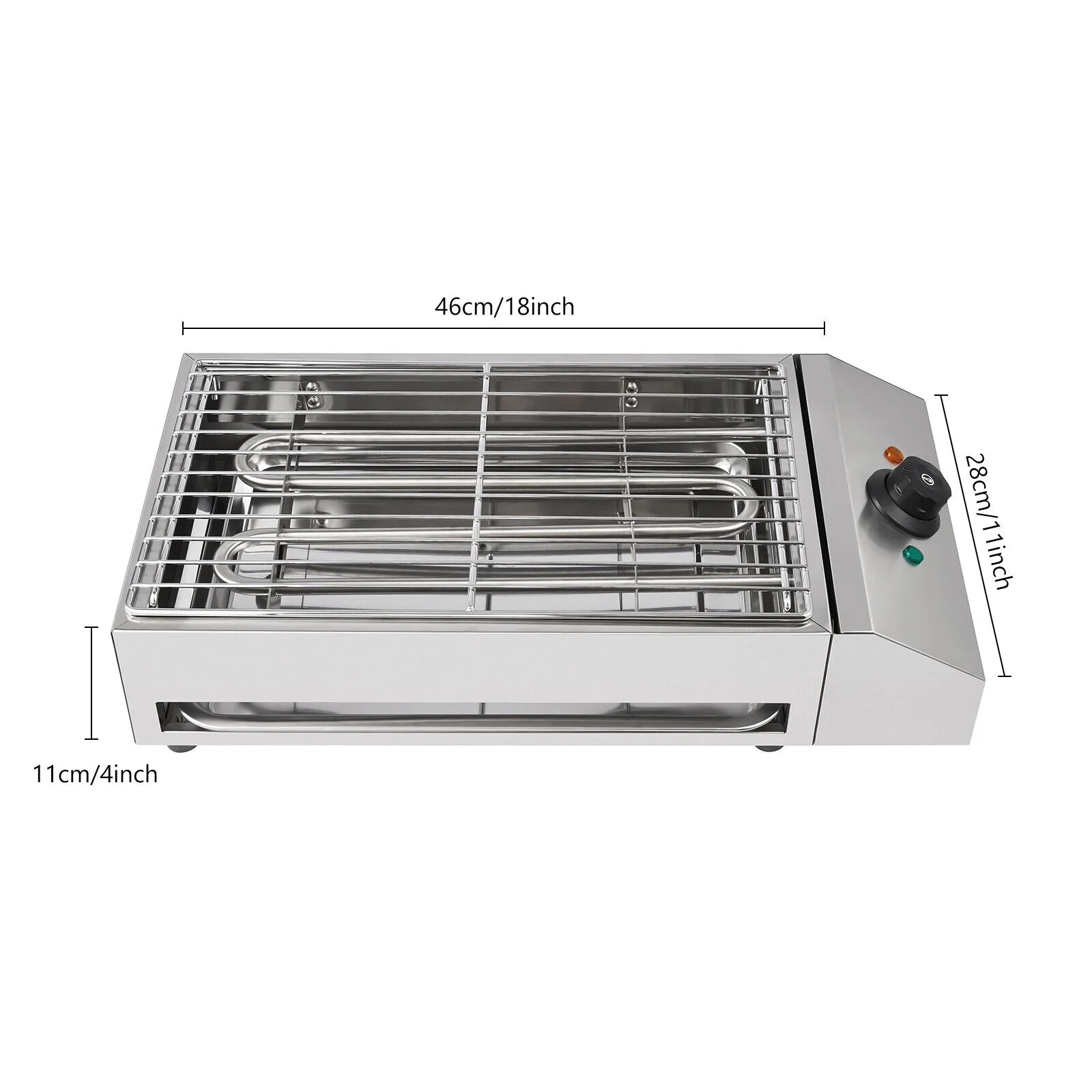 1800W 110V Barbecue Grill Garden Portable BBQ Stove High Quality Stainless Steel Grill