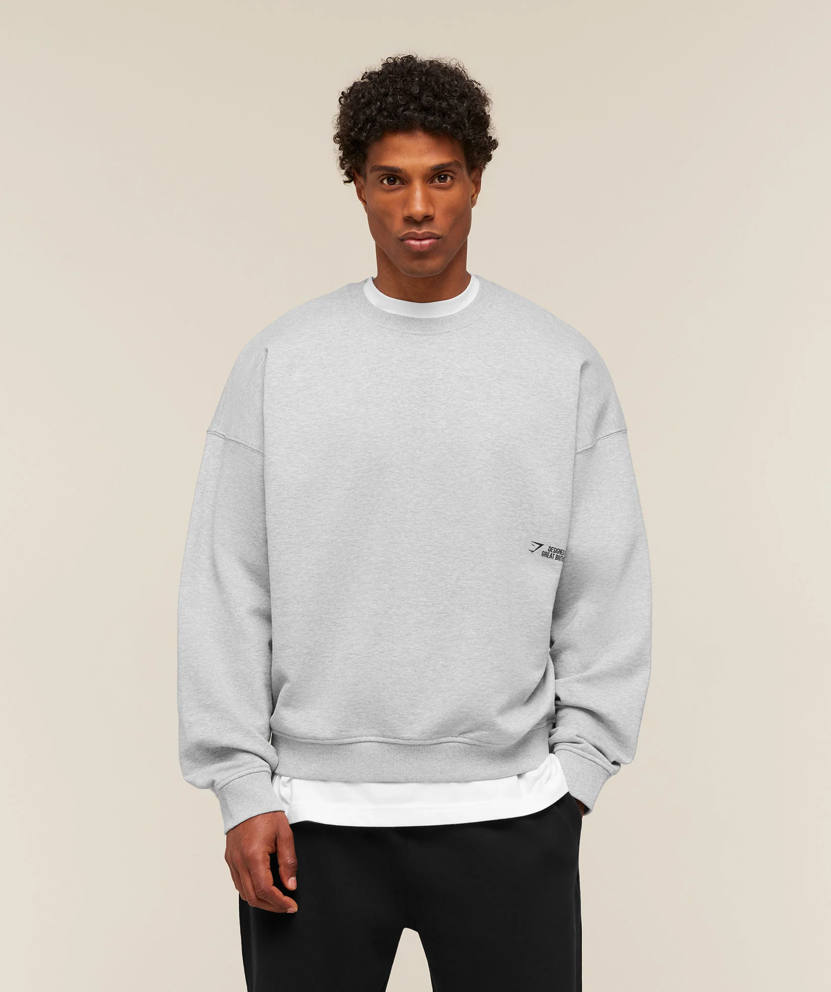 HYBRID SWEATSHIRT - Soft Grey Marl