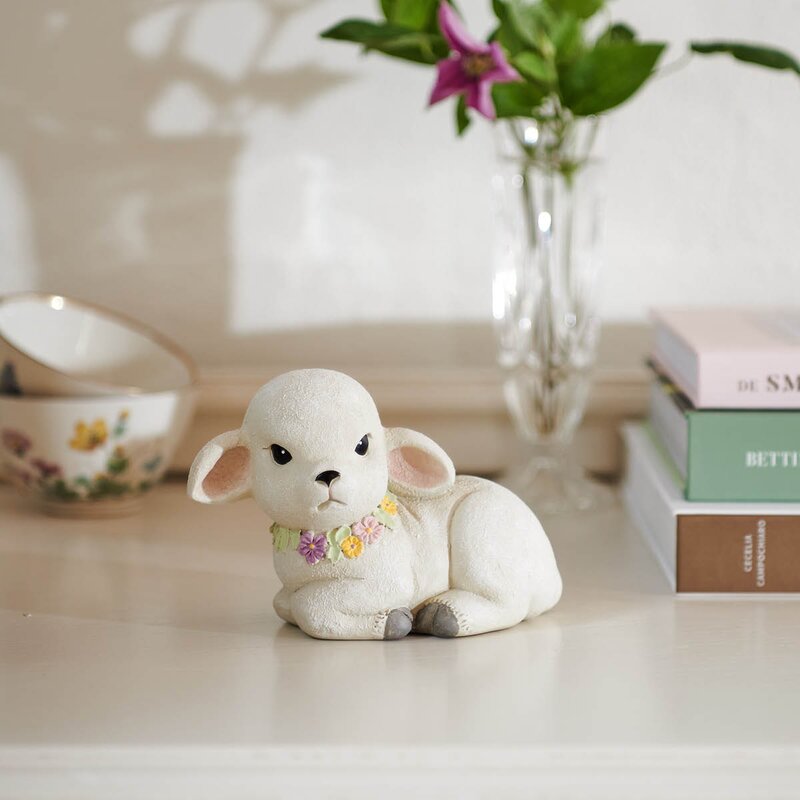 Stort lam Lambert figur 13,5 cm
