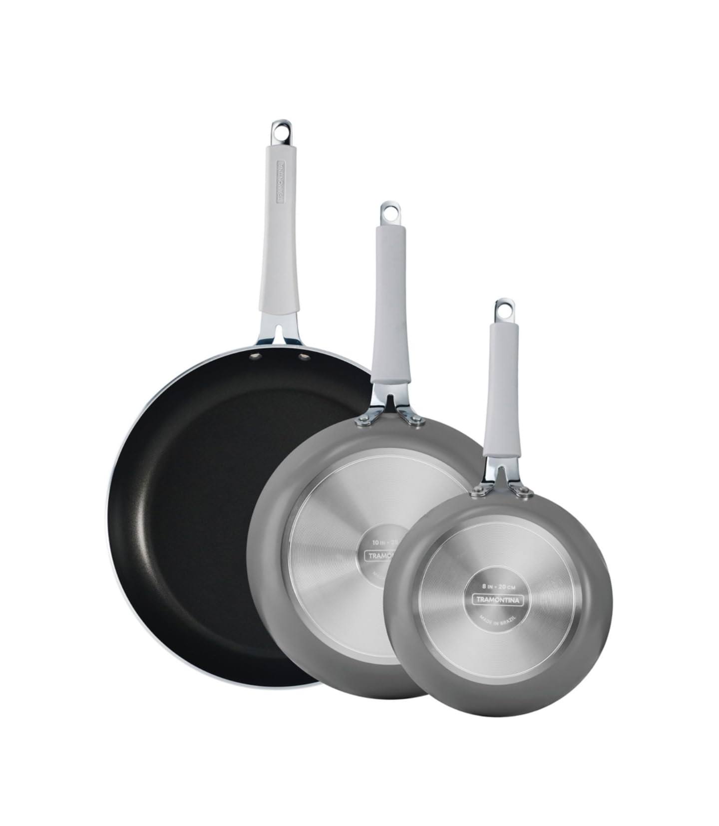 Tramontina 3 Piece Nonstick Fry Pan Set 8