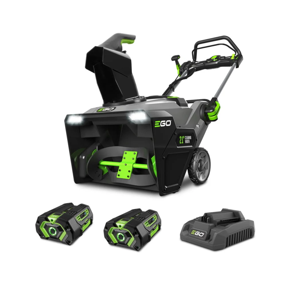 Power+ Snow Blower 21" Single Stage With Two 4 0Ah Batteries