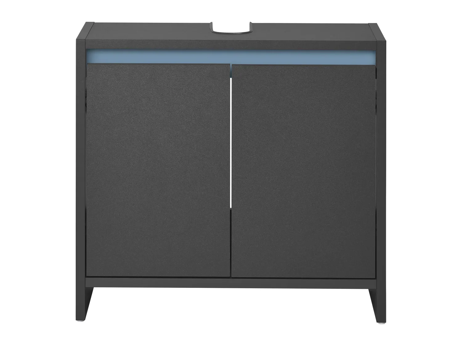 LIVARNO home Meuble sous-vasque Oslo, 60 x 55 x 28 cm, noir