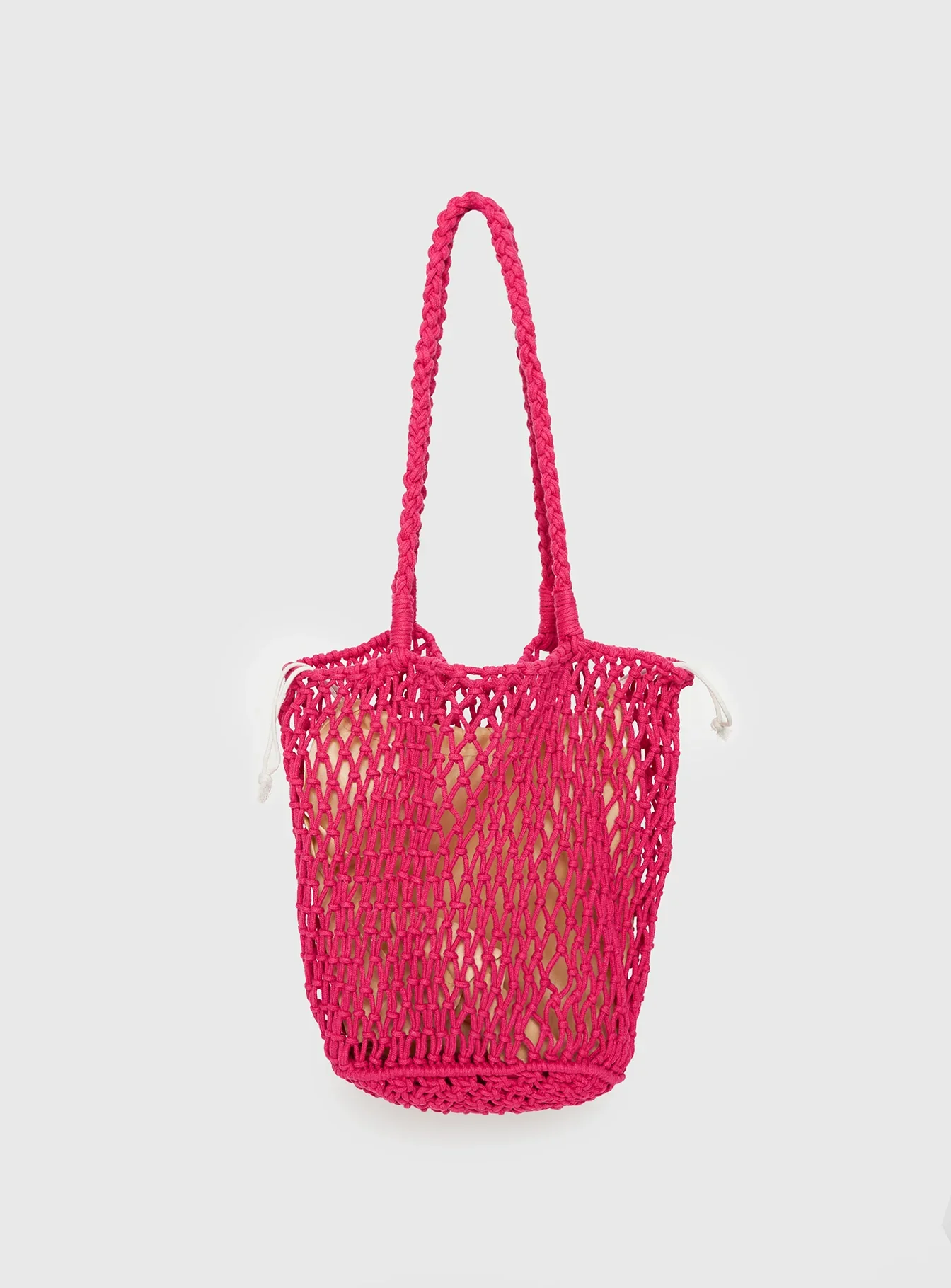 Deylin Woven Tote Bag Pink