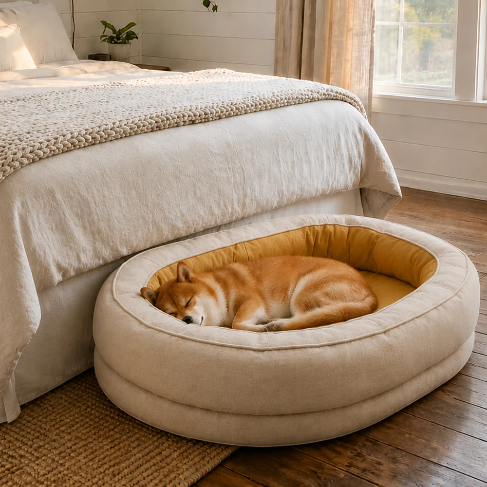 Donut Orthopedic Dog Bed  - Pet-Friendly Bedroom