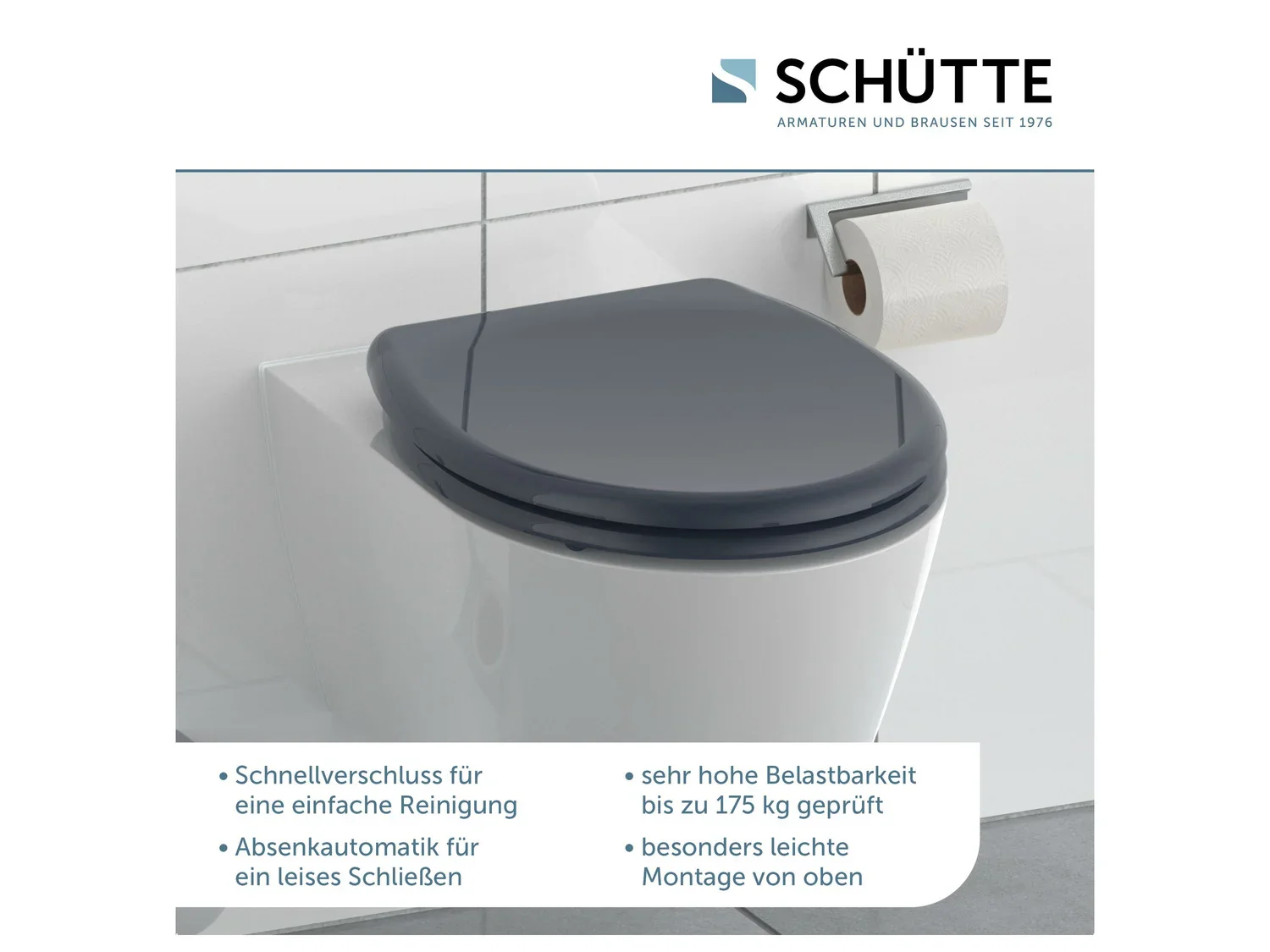 Schtte Abattant WC, avec fermeture en douceur
