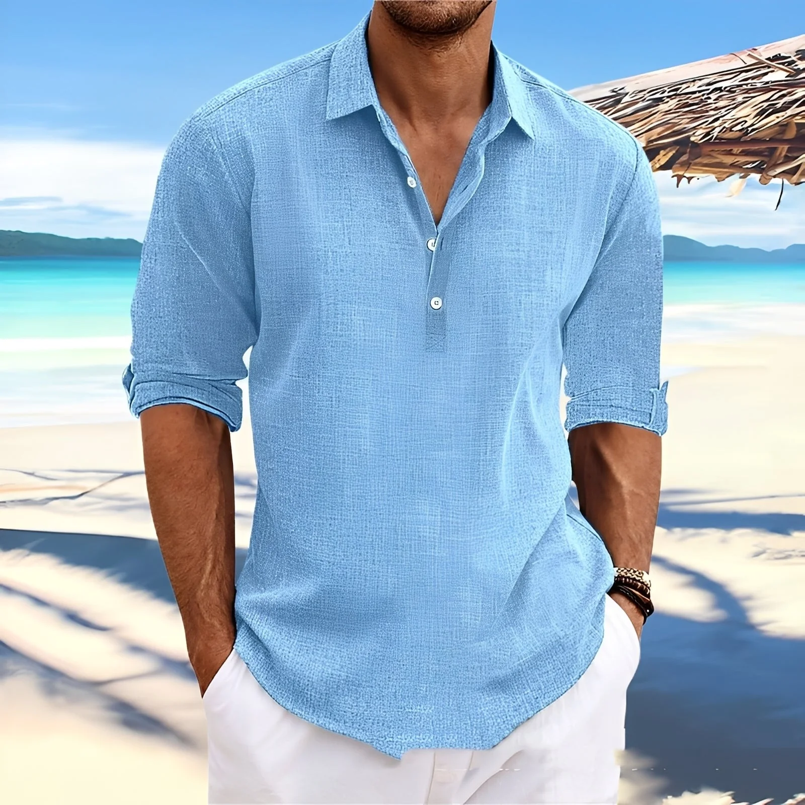 Ricky – Chemise à manches longues pour homme – pour des journées douillettes et chaudes