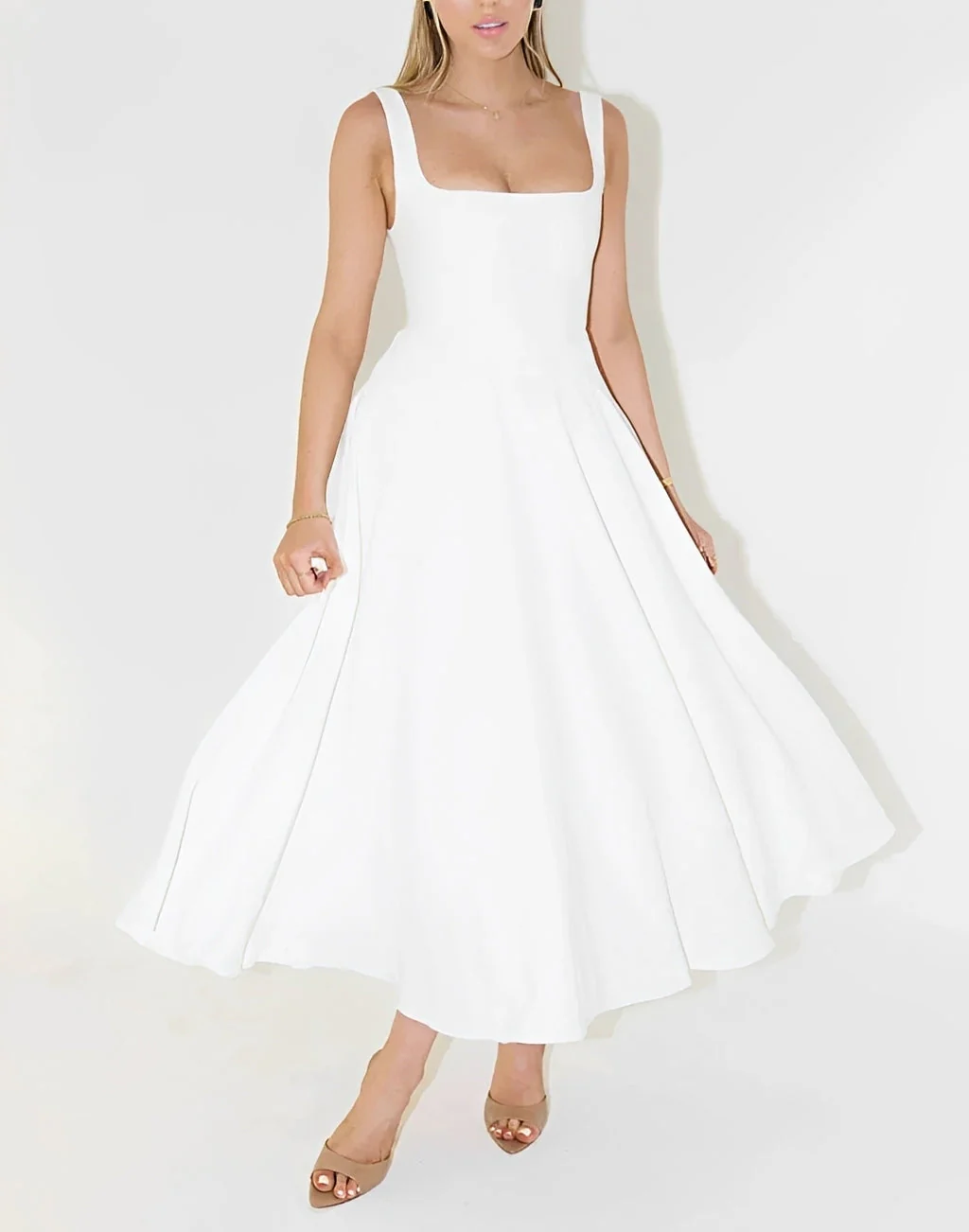 Shelley - Robe midi sans manches