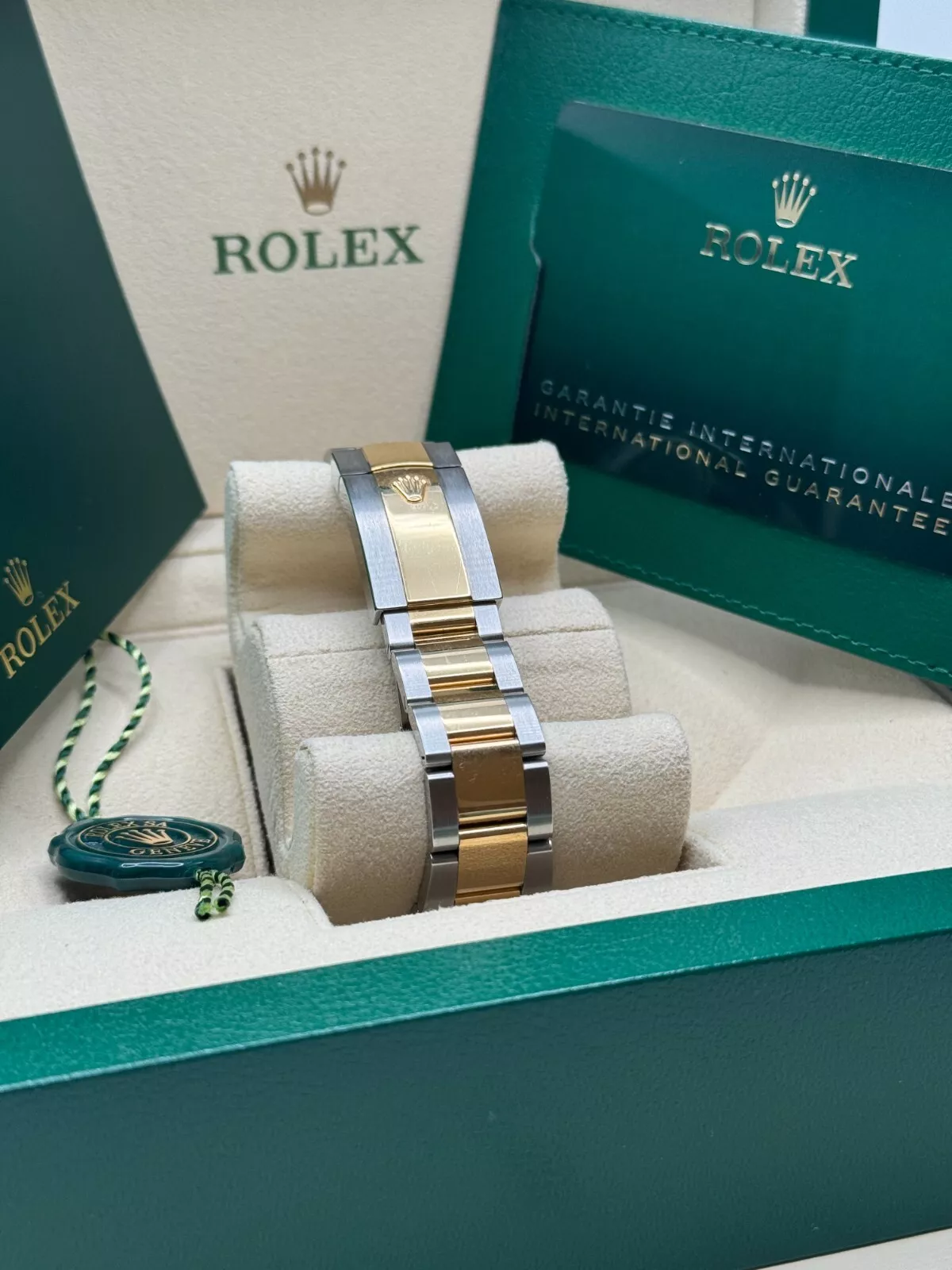 [Super Clone]RLX  Datejust 41mm Two-Tone Yellow Gold Fluted Bezel Champagne Diamond Dial Oyster - 126333