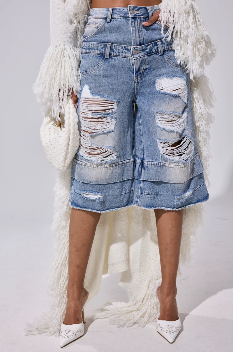 GO GET SOME DENIM BERMUDA SHORT - Akira Store
