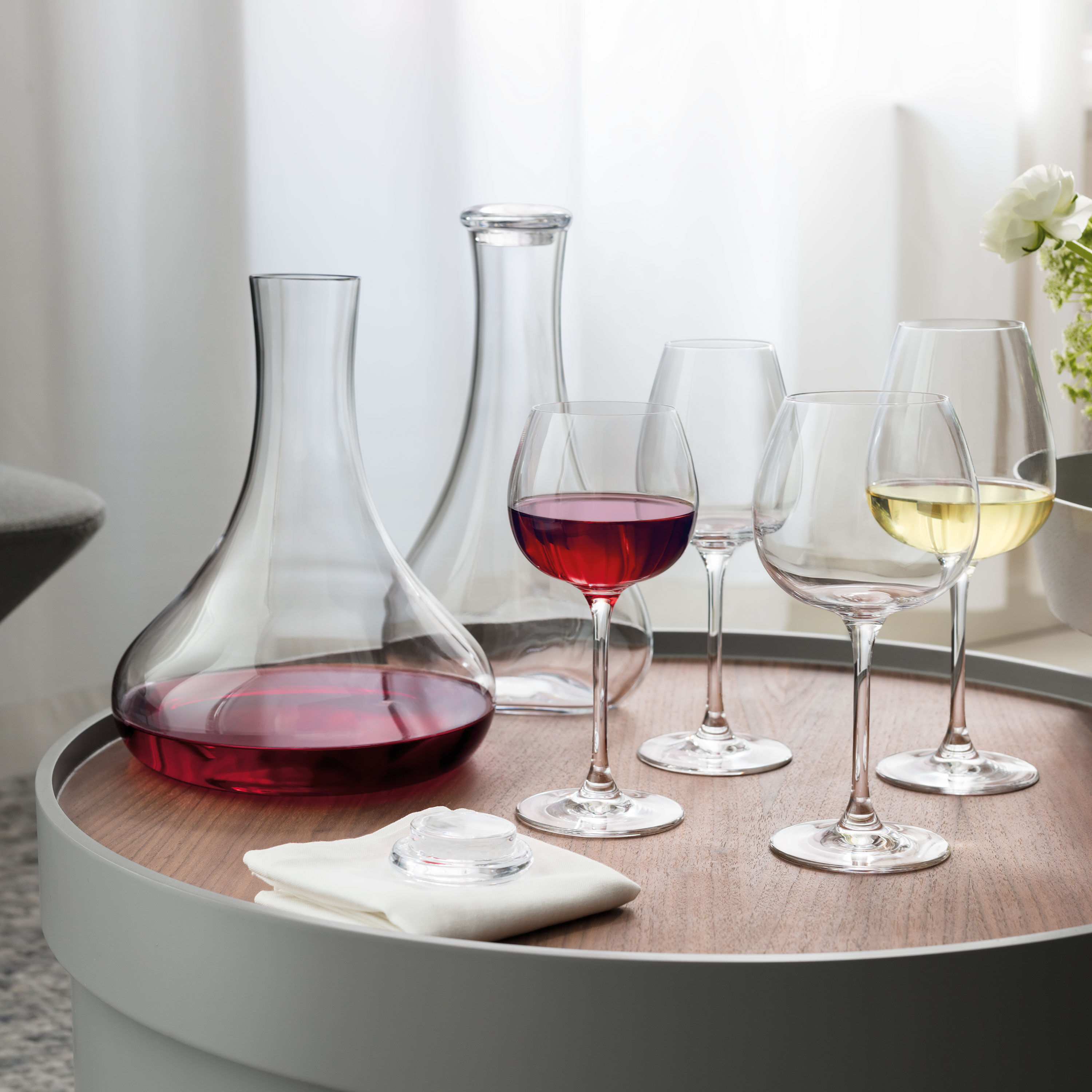 Purismo White wine glass - Clear, 13.6 oz, crystal glass