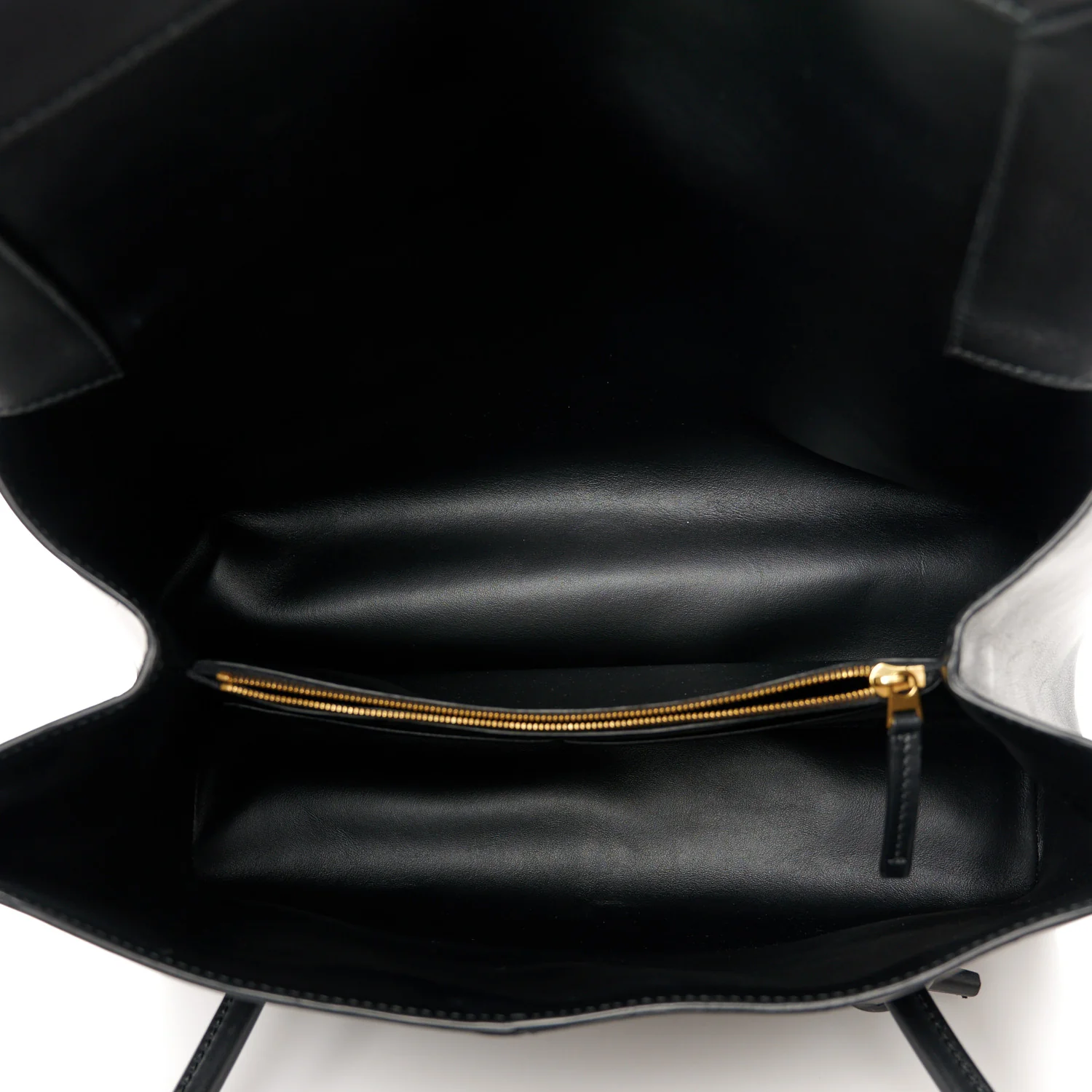 Calfskin Medium Falcon Shoulder Bag Black