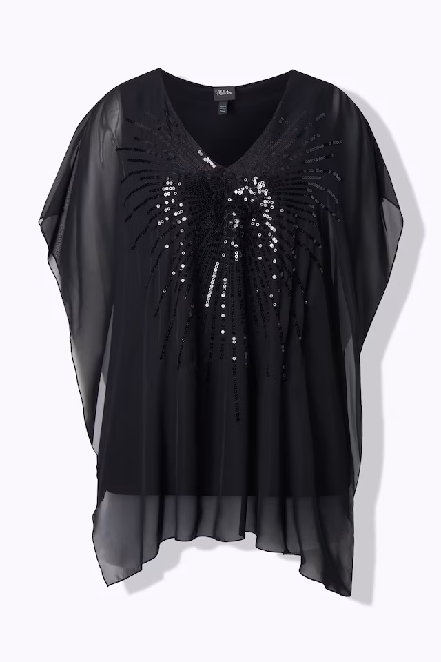 Sequined Chiffon Blouse