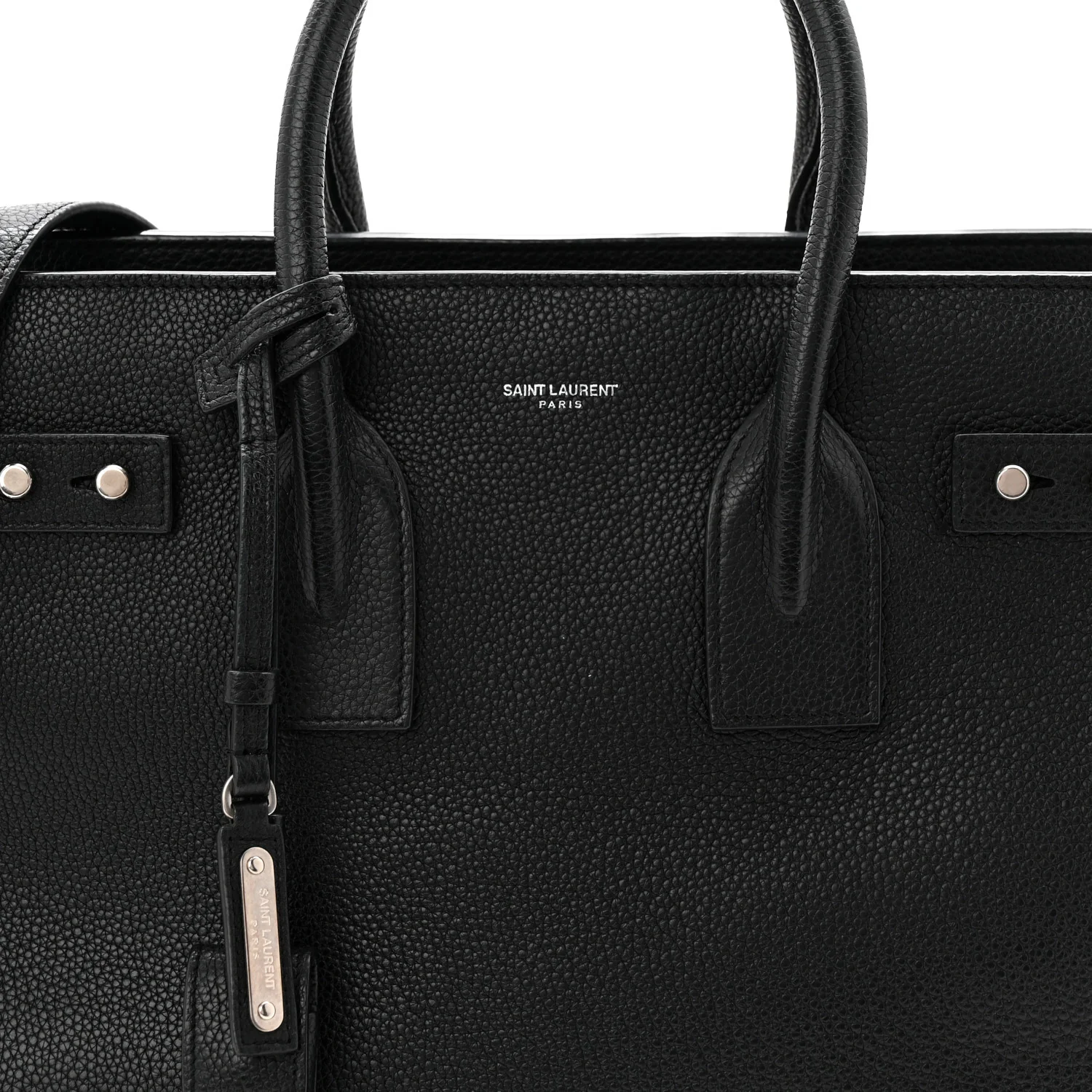 Grained Calfskin Small Supple Sac De Jour Black